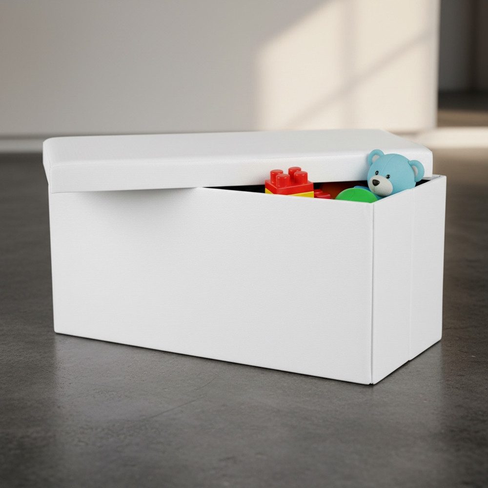 Mucola Sitzbank Sitzbank faltbar Aufbewahrungsbox Truhe Hocker Stauraum Kunstleder (Stück, 3-St., Premium-Sitzbank), faltbar