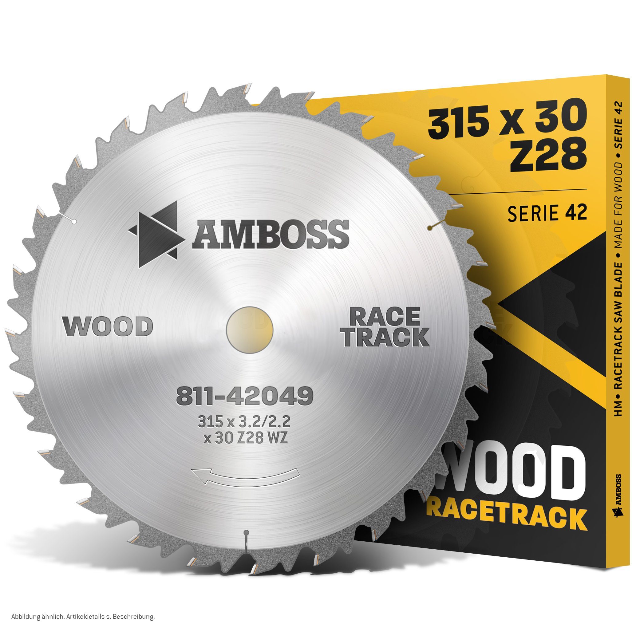 Amboss Werkzeuge Kreissägeblatt HM Kreissägeblatt - 315 x 3.2/2.2 x 30 Z28 WZ