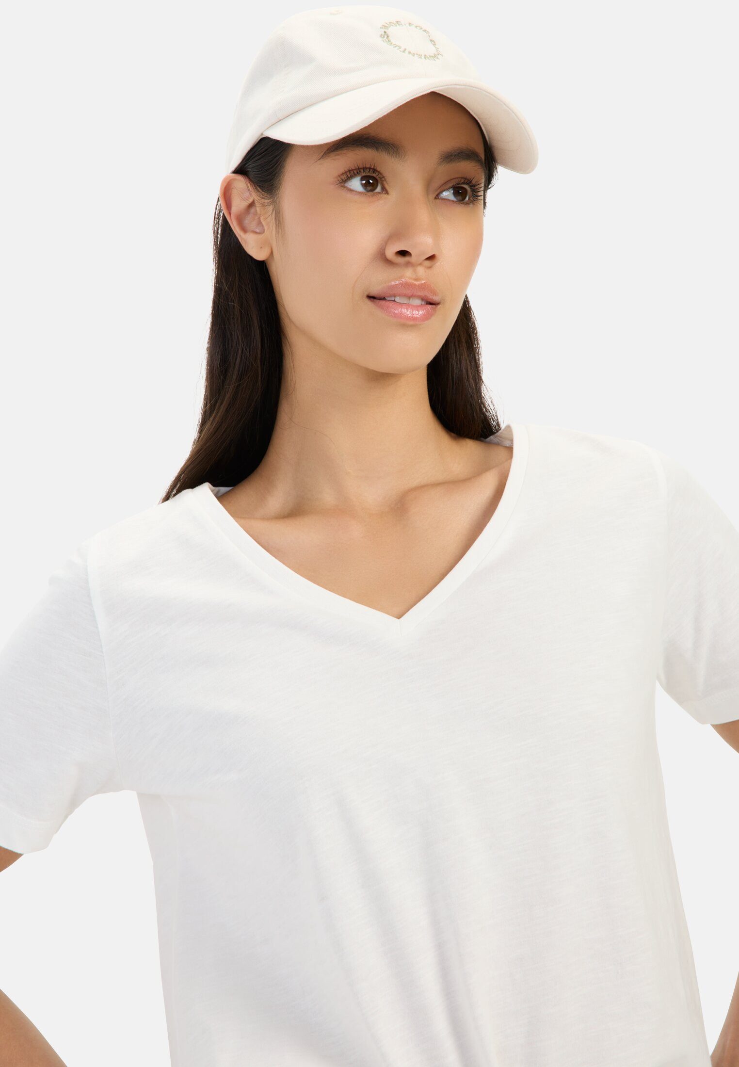 camel active T-Shirt aus reiner Baumwolle Kurzarm