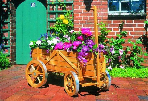 promadino Pflanzenroller Blumenwagen, BxTxH: 49x104x51 cm