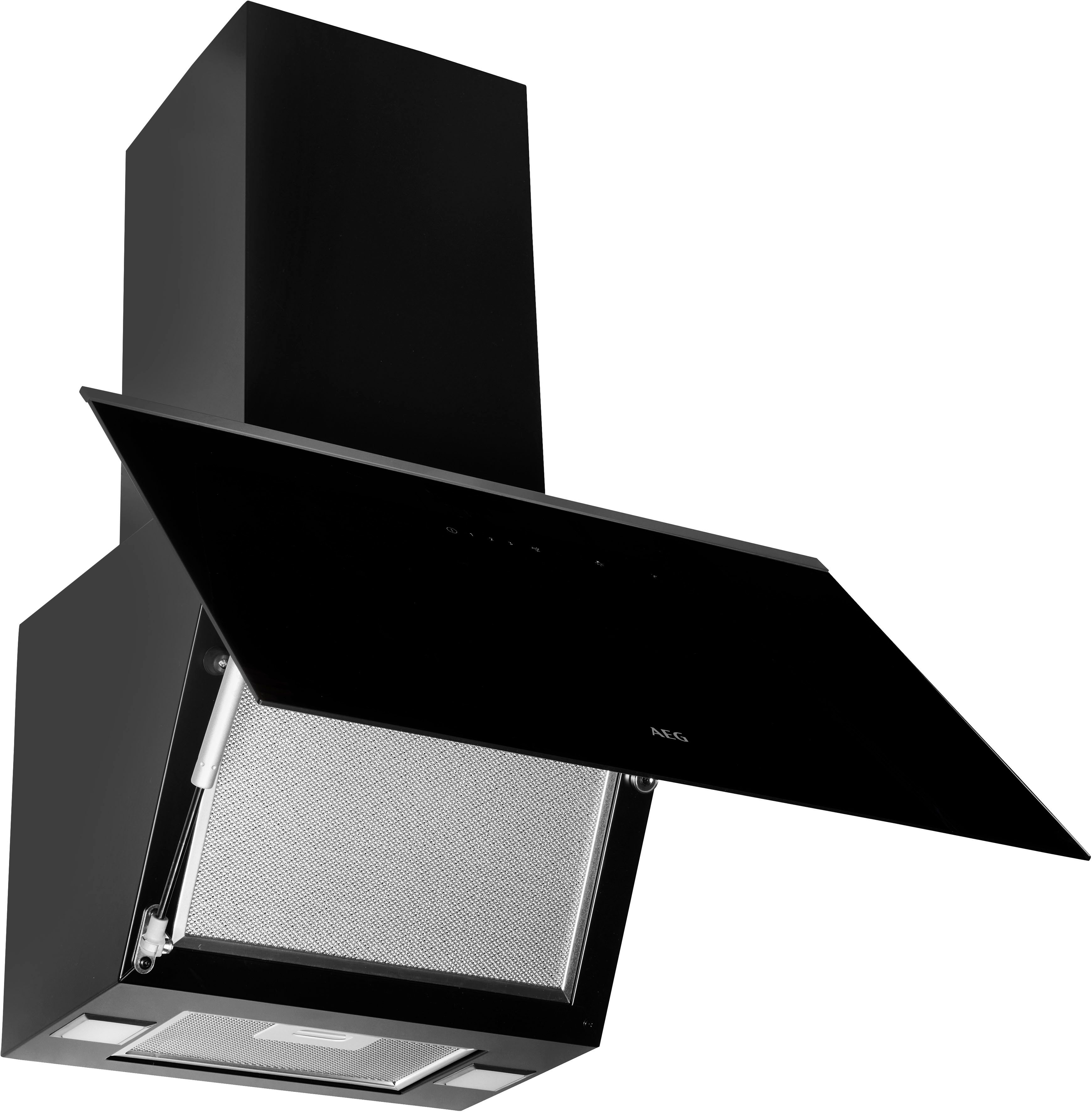 AEG Kopffreihaube DVE5661HB DVE5661HB, Abluft- und Umluftbetrieb, mit LED-Beleuchtung