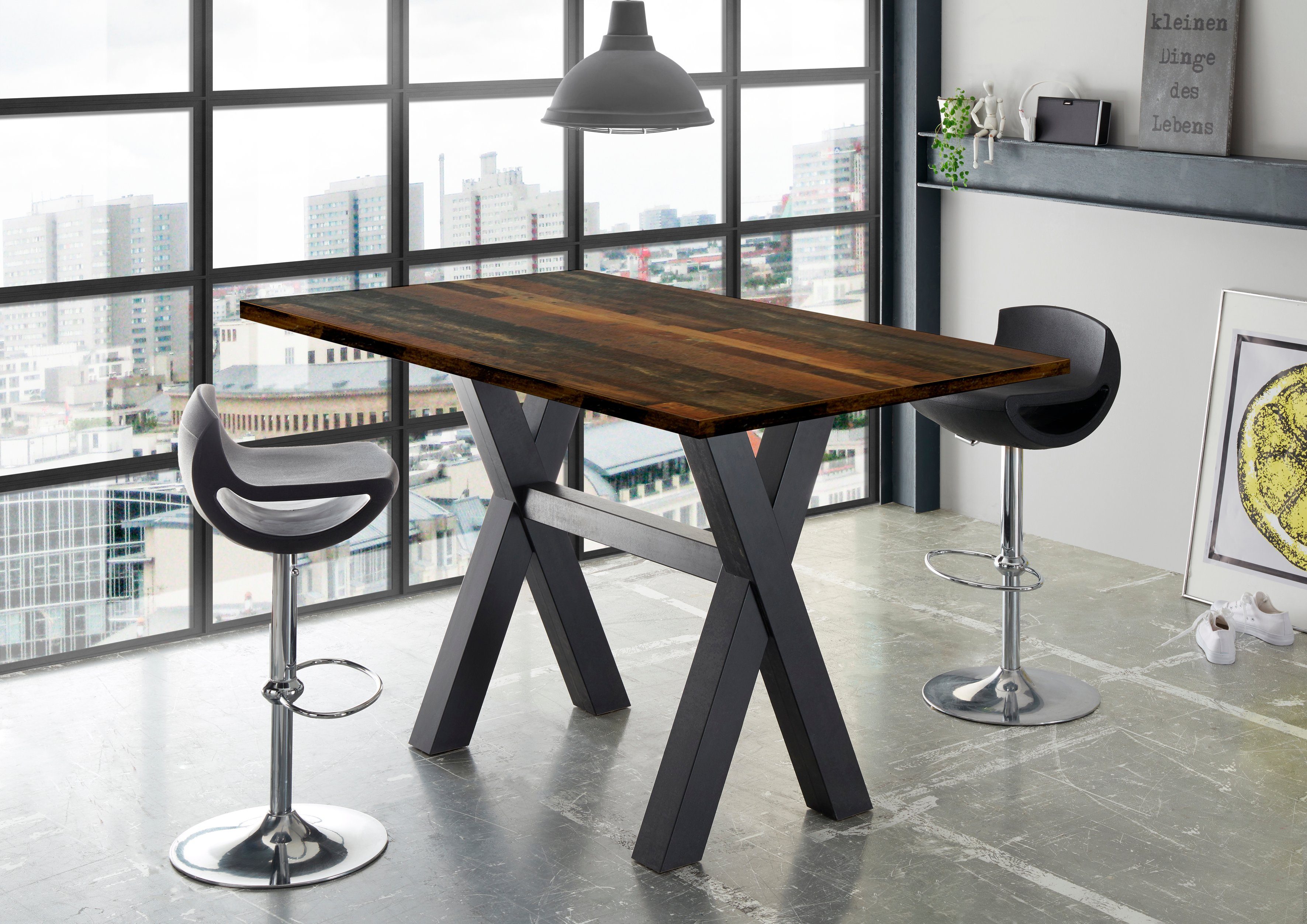 Mäusbacher Bartisch, Gestell in X-Form (Breite günstig online kaufen