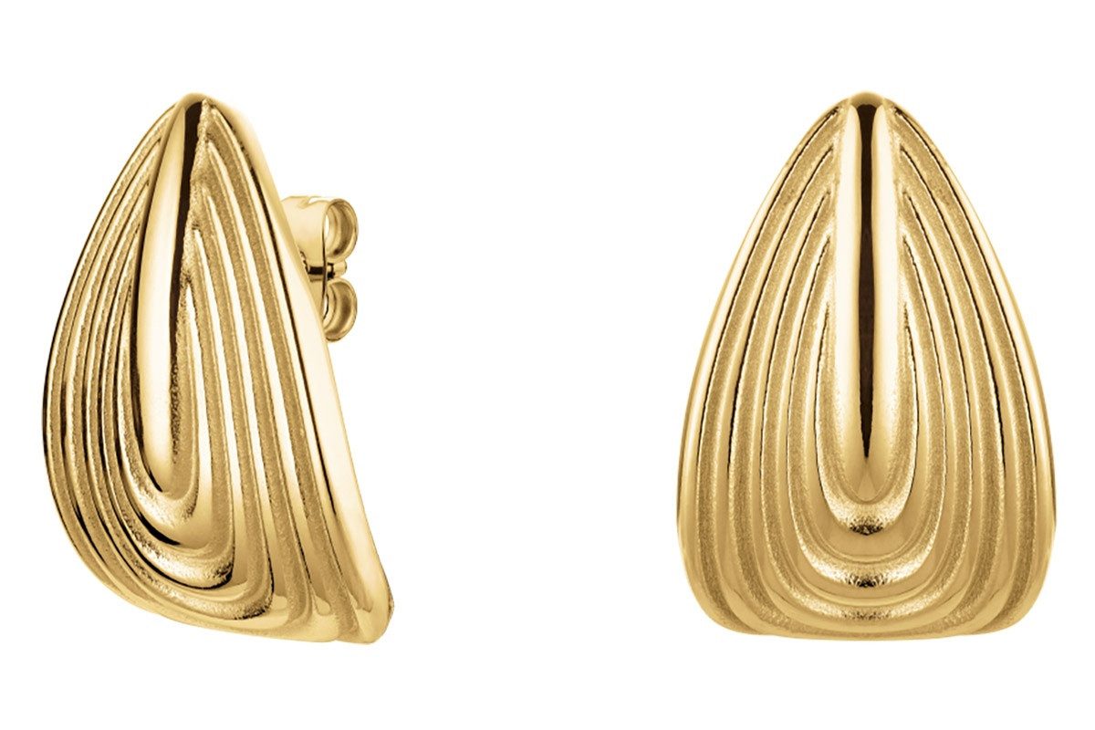 ROSEFIELD Paar Ohrstecker Damen-Ohrstecker Retro Goldfarben