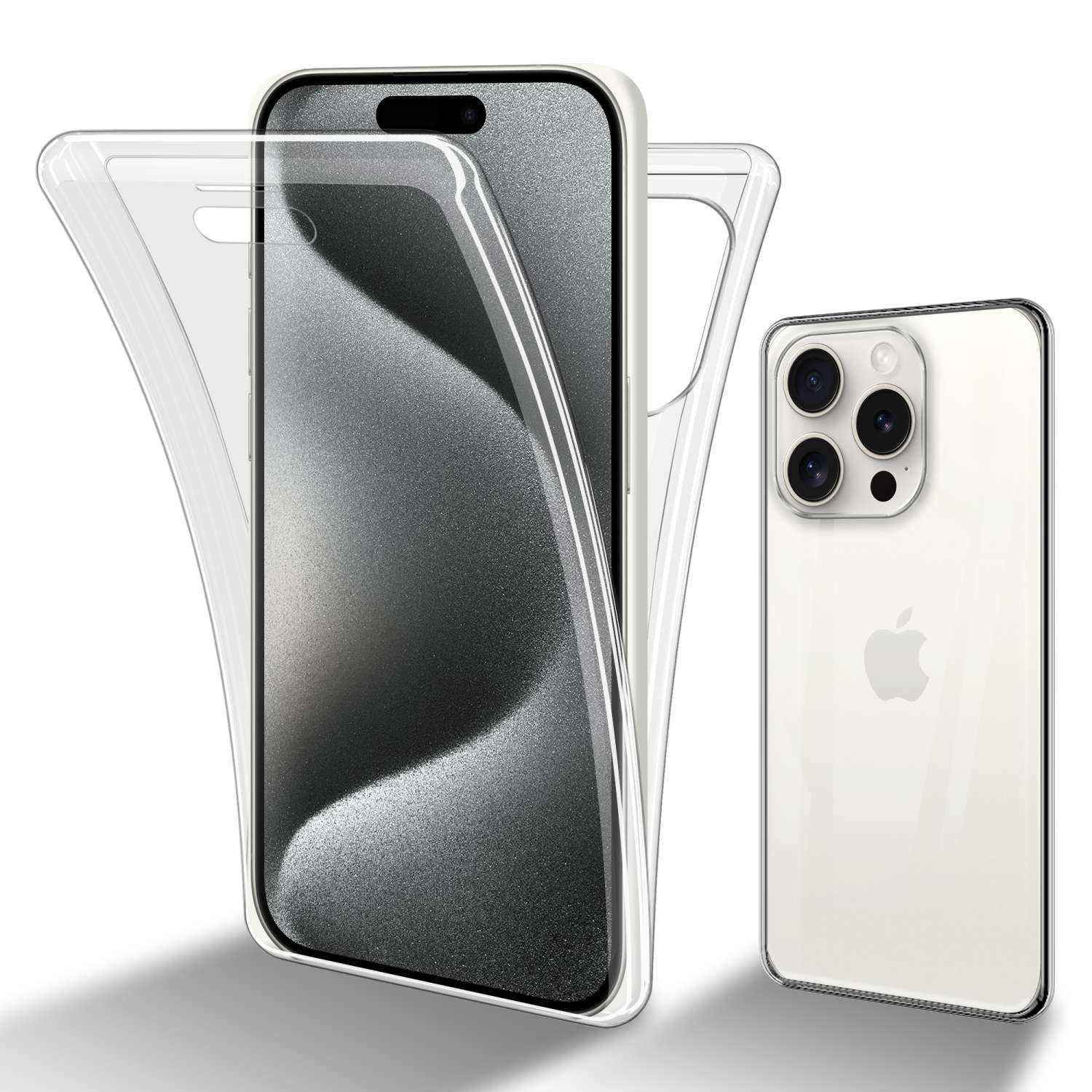 Cadorabo Handyhülle für Apple iPhone 15 PRO Hülle Apple iPhone 15 PRO, Flexible Case Handy Schutzhülle - Hülle - Back Cover 360° Grad