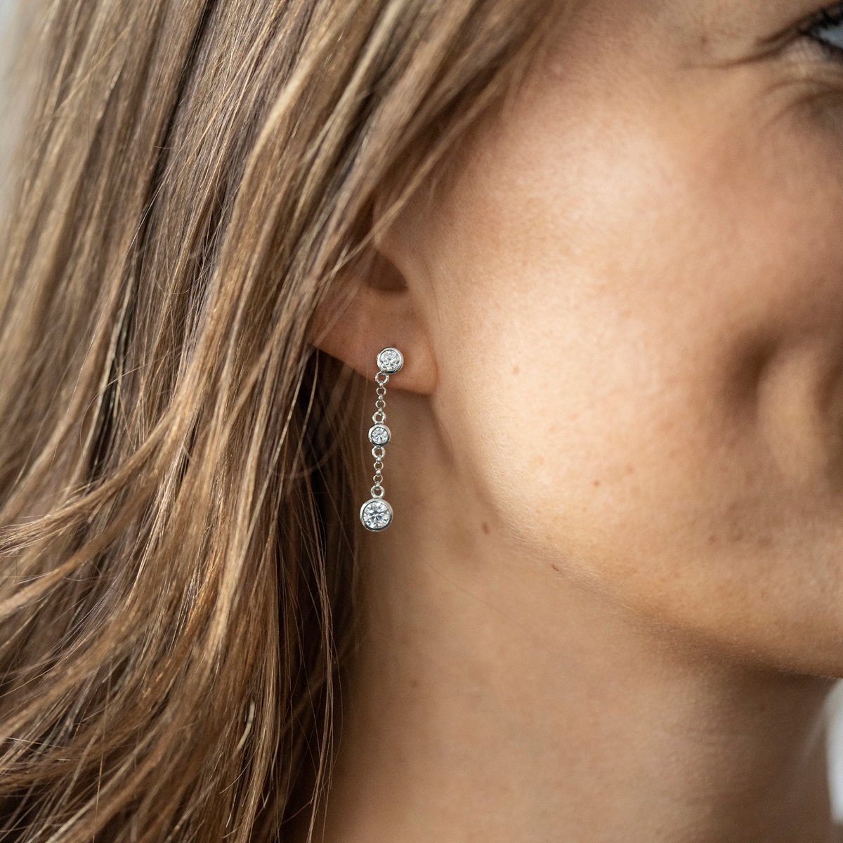 Materia Paar Ohrhänger Damen Silber lang günstig online kaufen