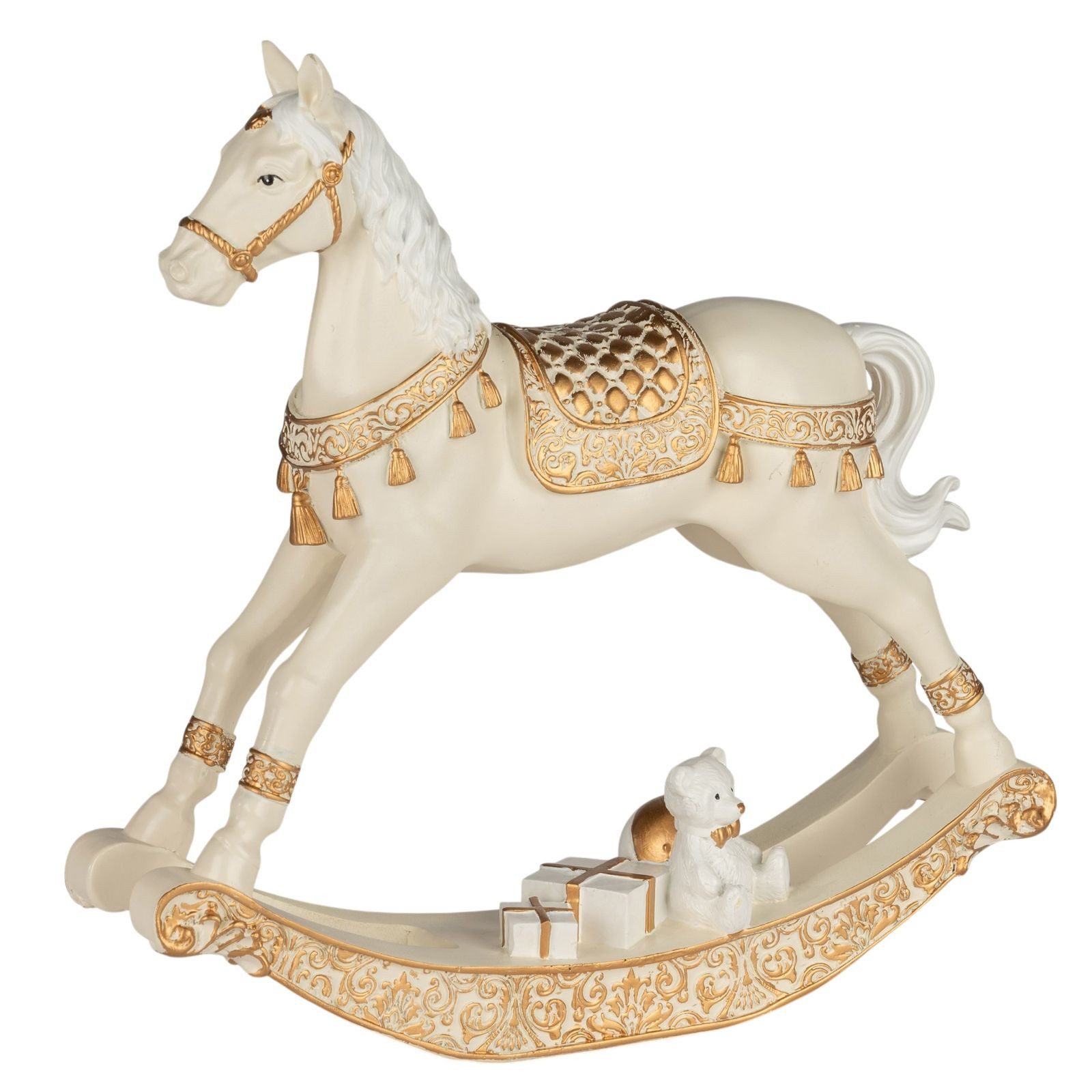 formano Dekofigur Hirsch Figuren 2er Set 48 cm Gold Weihnachten Winterdeko