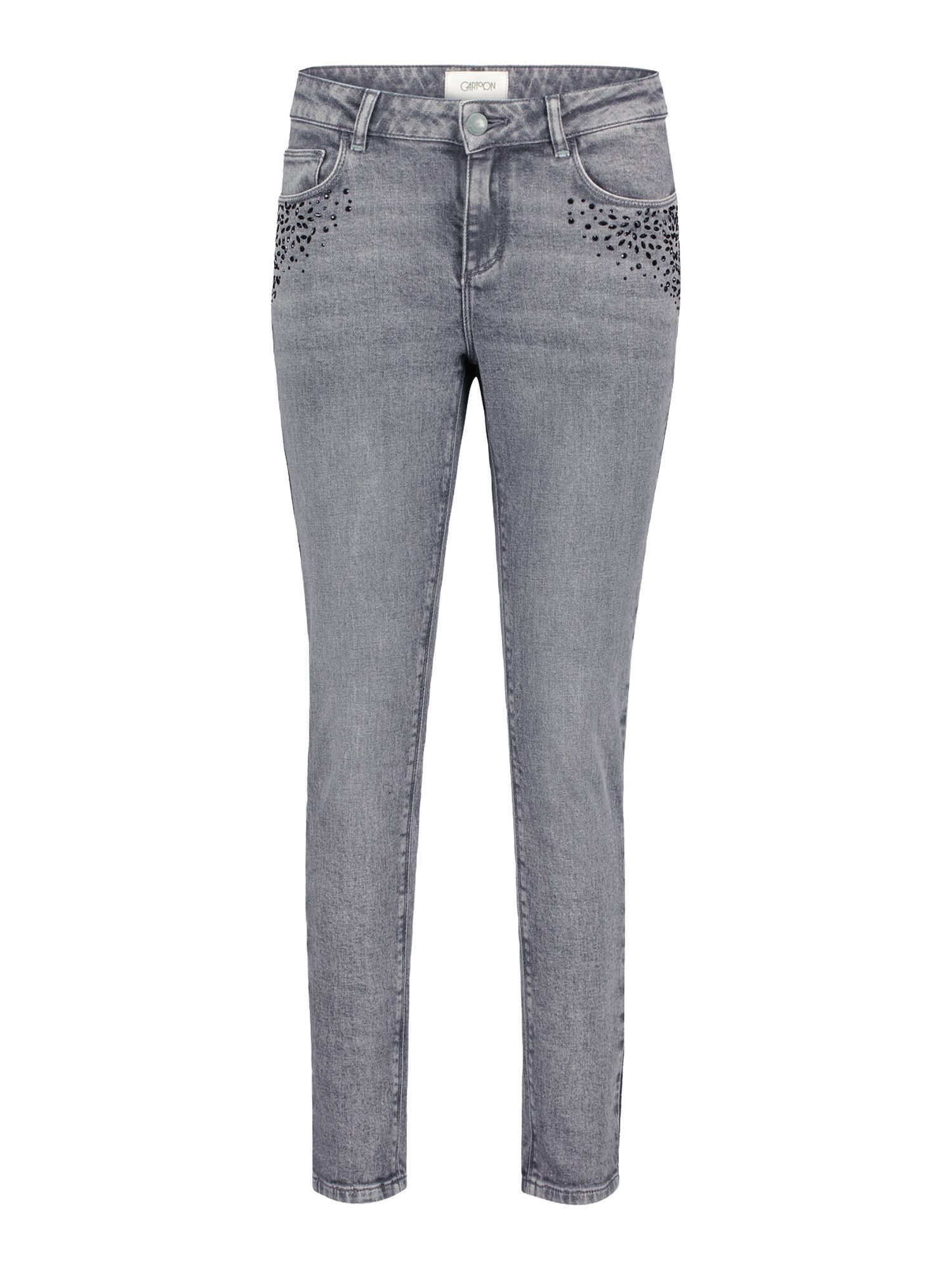 Cartoon 5-Pocket-Jeans grau,Casual,Baumwolle,Unifarben,Modern Fit,Mittel