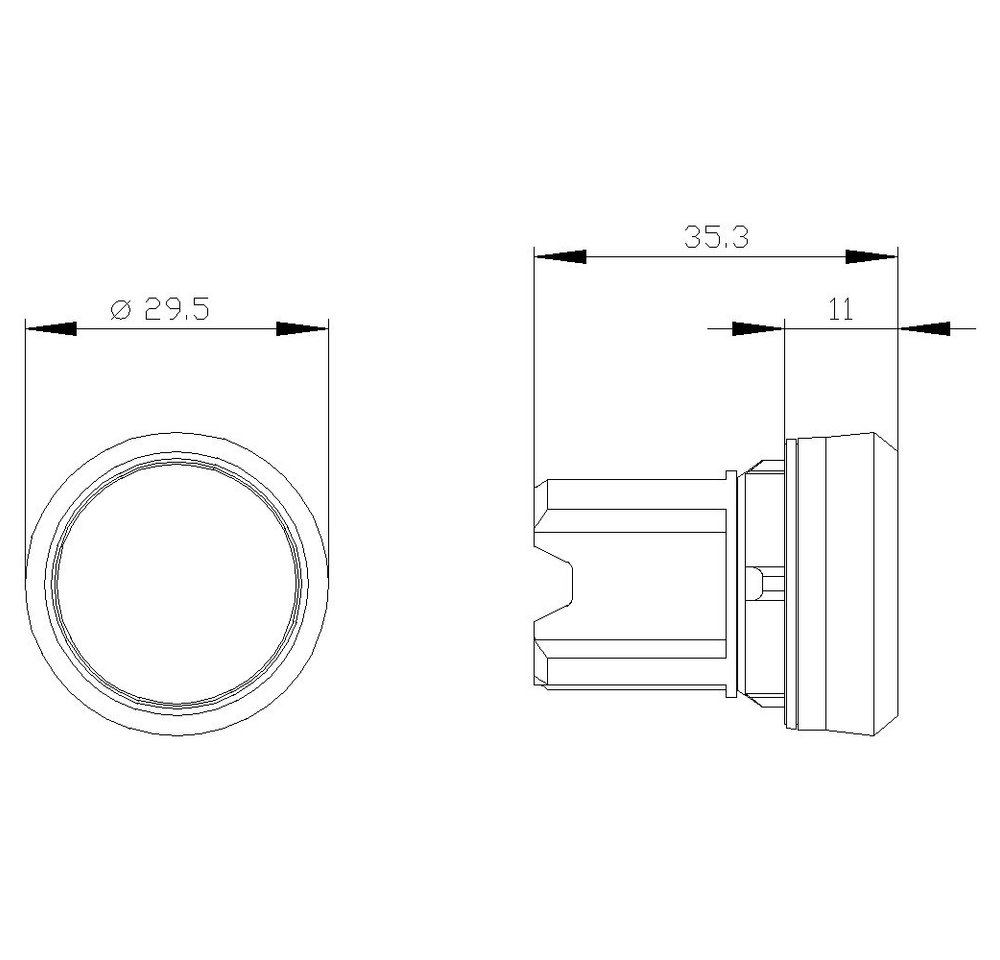 Thumbnail - SIEMENS Schalter Siemens 3SU10510AB600AA0 3SU1051-0AB60-0AA0 Leuchtdrucktaster Betätige (3SU1051-0AB60-0AA0)