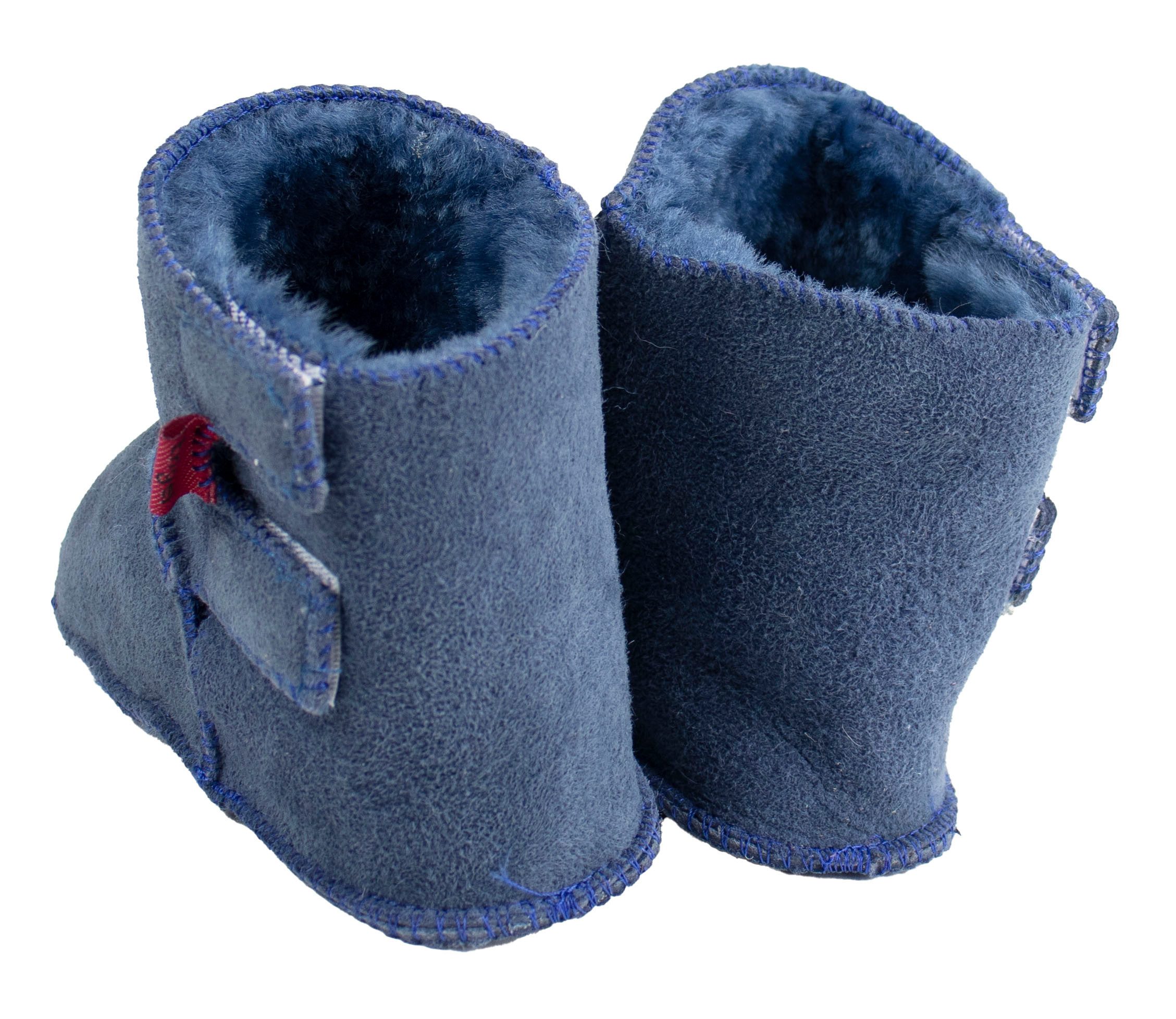 Reissner Lammfelle Lammfell Babyschühchen Modell TOULON 2-Klett Babystiefel – Bild 2 von 3