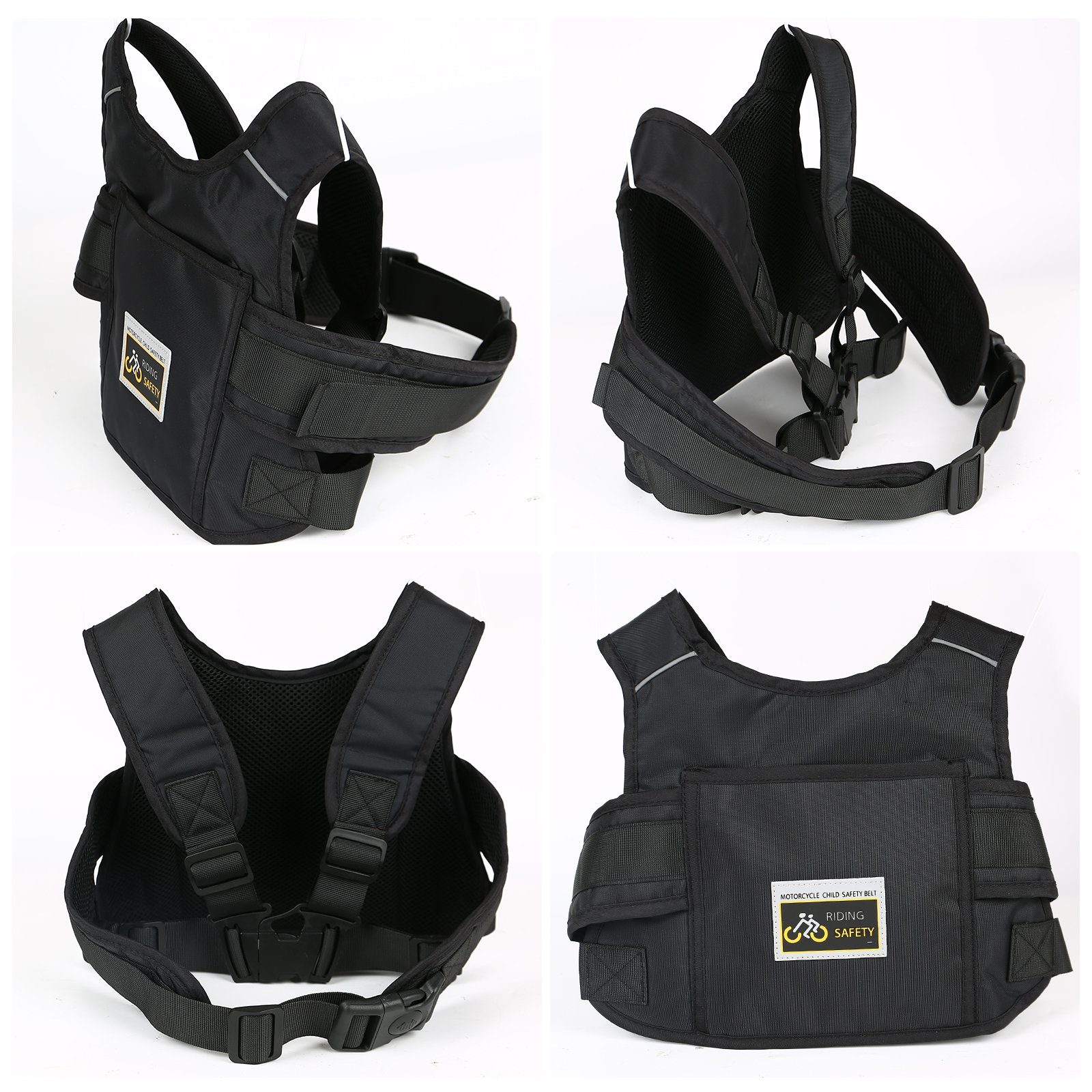 TWSOUL Sicherheitsgurt für Kinder in Elektroautos und Motorrädern Kinder-Sicherheitsgurt, Wasserdichtes Nylongewebe, Reflektierendes Design für Nachtsicht