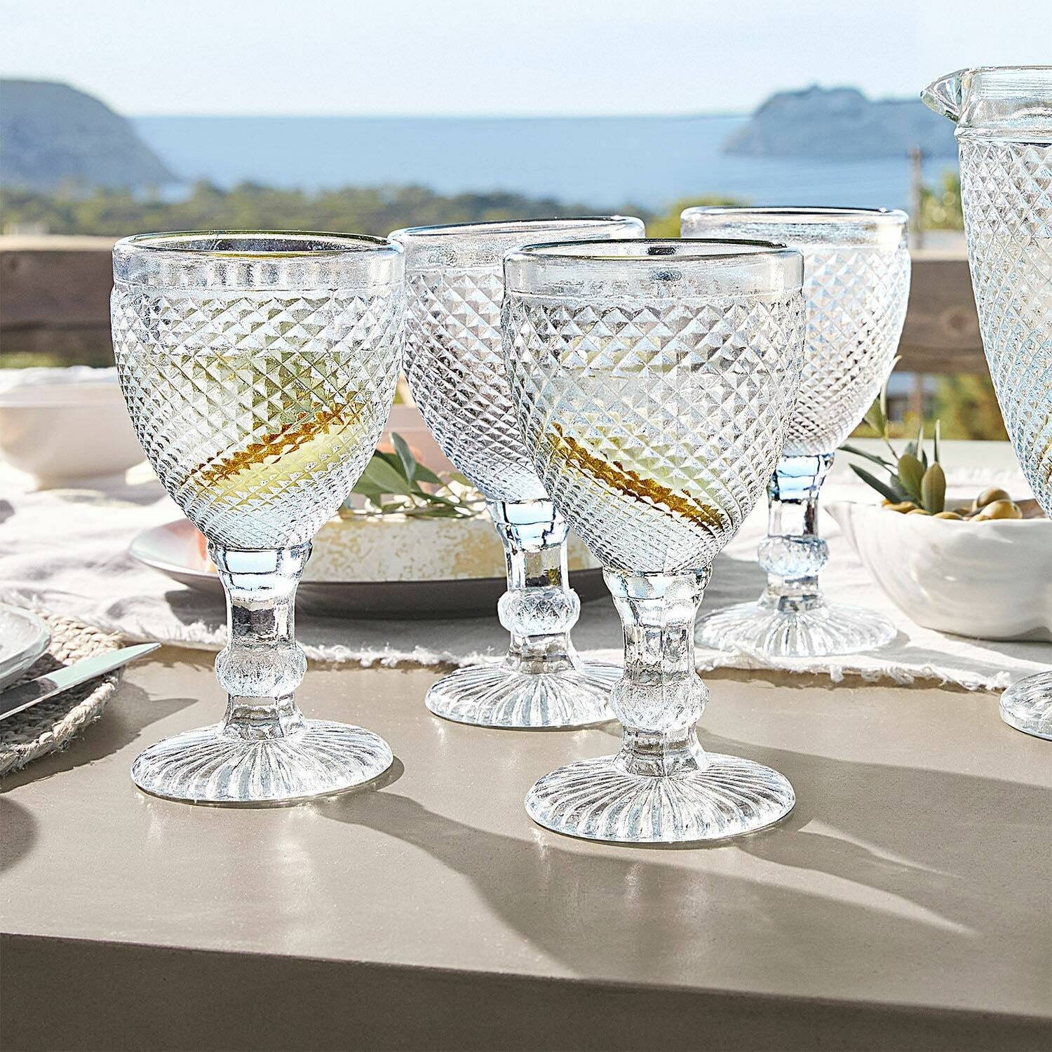 Mirabeau Glas Glas 4er Set Santerre klar, Glas