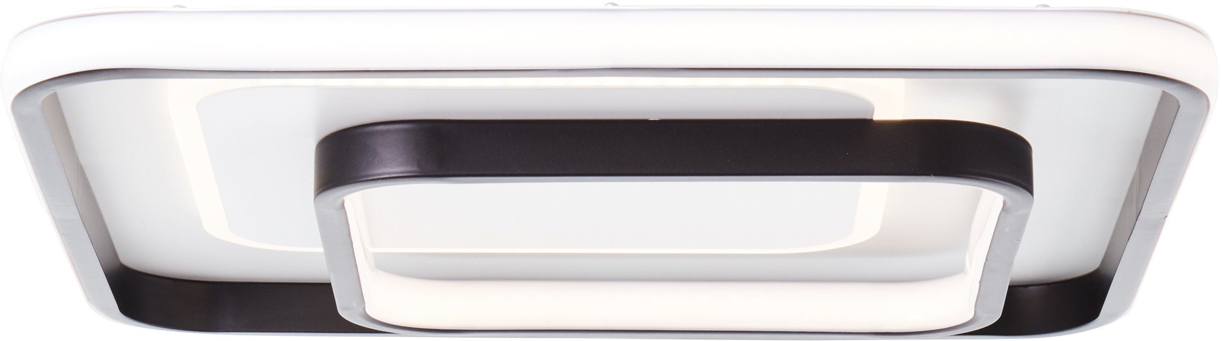 Brilliant LED Deckenleuchte Cava, LED fest integriert, Warmweiß, 40 x 40 cm, 5400 lm, warmweißes Licht, Metall/Kunststoff, weiß/schwarz