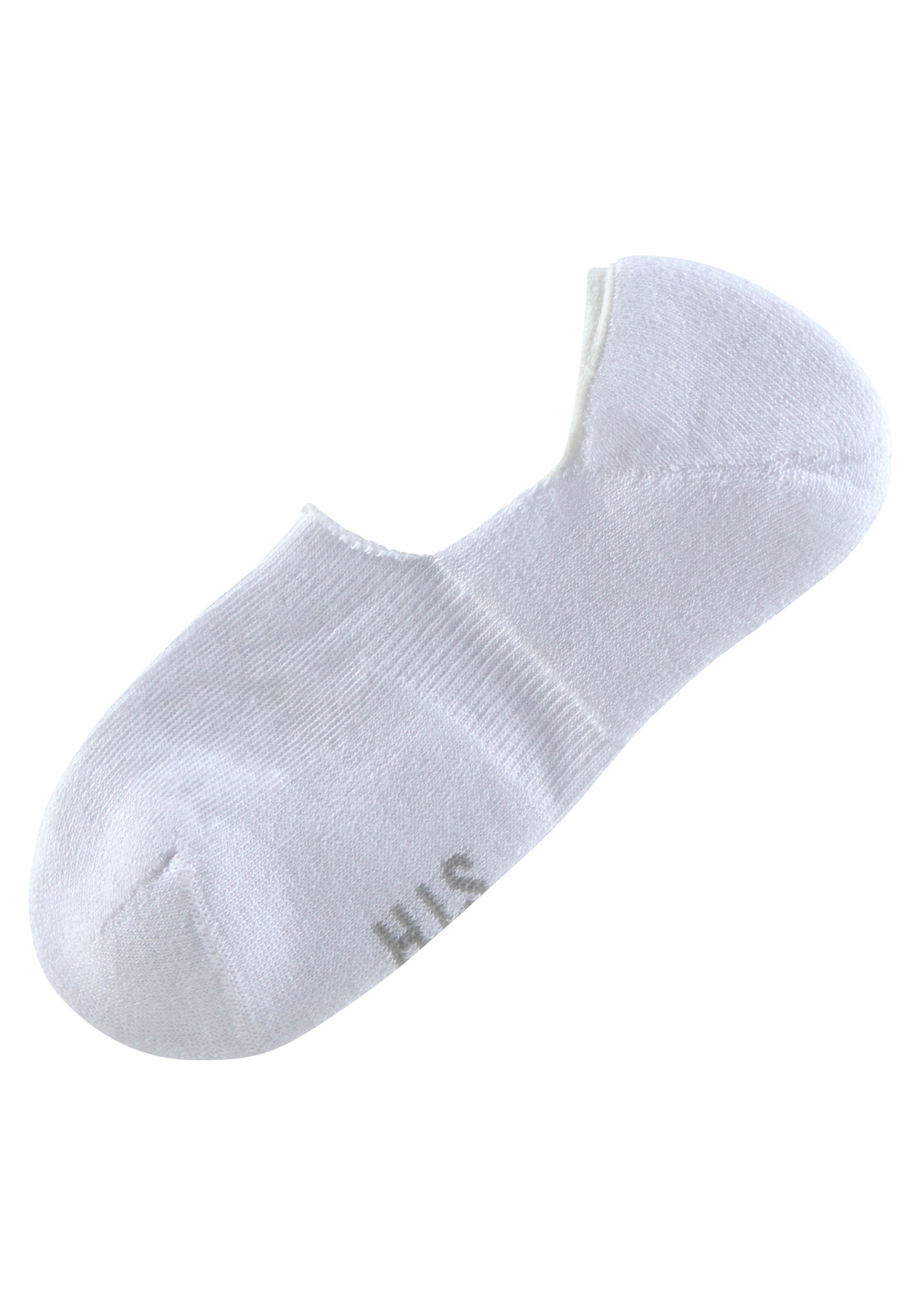H.I.S Füßlinge Damen Herren No Show Sneaker socken Atmungsaktiv (Packung, 6-Paar, bis Gr. 43-46) mit softem Frottee