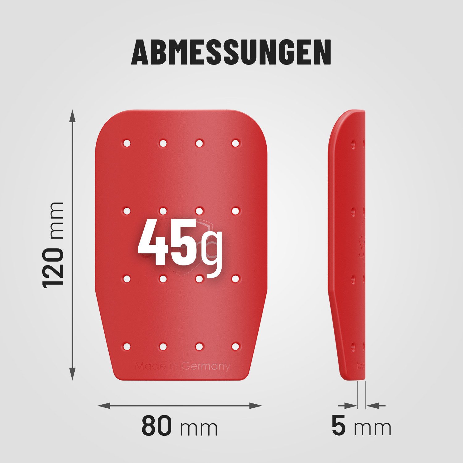 SoPro Fußball Schienbeinschoner Mini Schienbeinschoner für Fußball inkl. Socken leicht & rutschfest