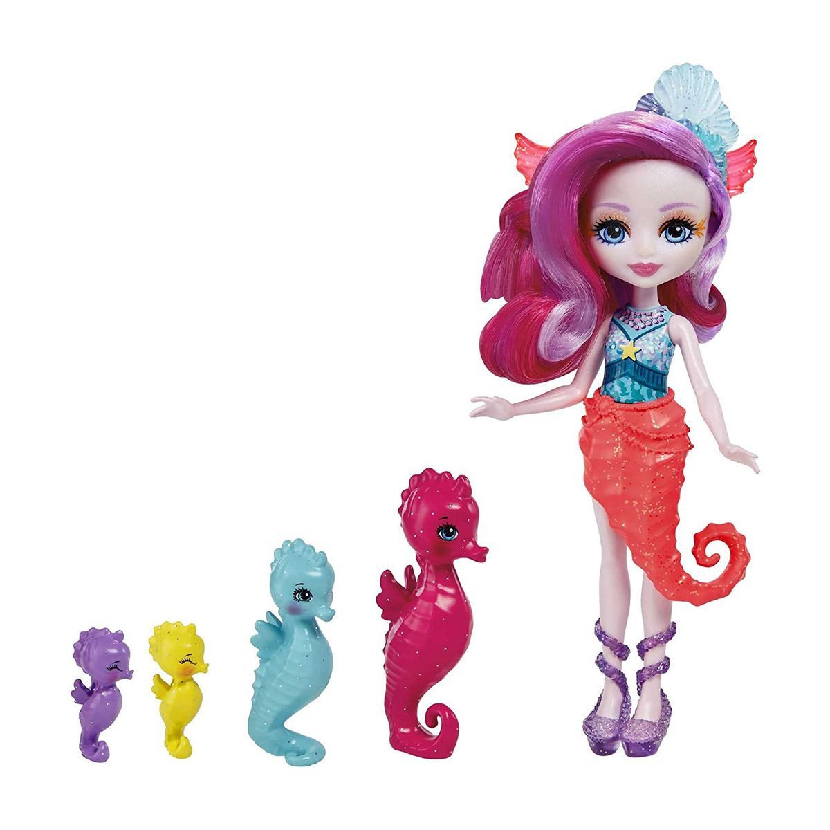 Mattel® Meerjungfrauenpuppe Mattel HCF73 - Royal Enchantimals - Ocean Kingdom - Sedda Seahorse Spi