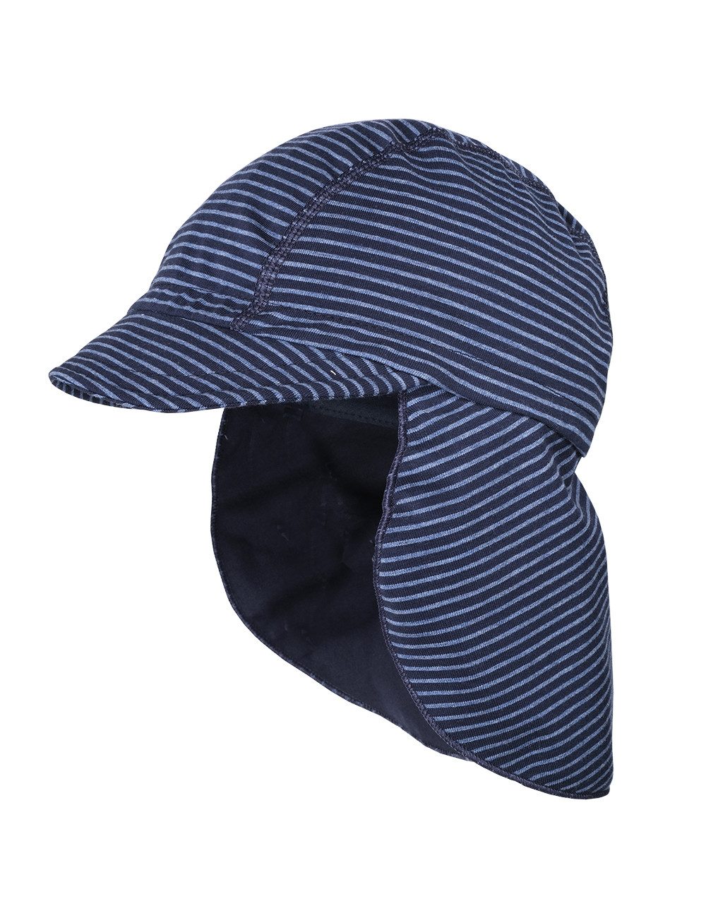 MAXIMO Schirmmütze GOTS MINI-Schildmütze, Band Nackenschutz, UV 50 (1-St) Baumwolljersey