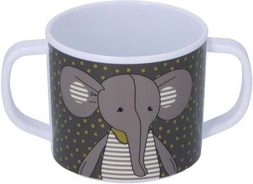 Sterntaler® Kinderbecher Henkeltasse Elefant Eddy und Hase Happy, Polypropylen, Silikon