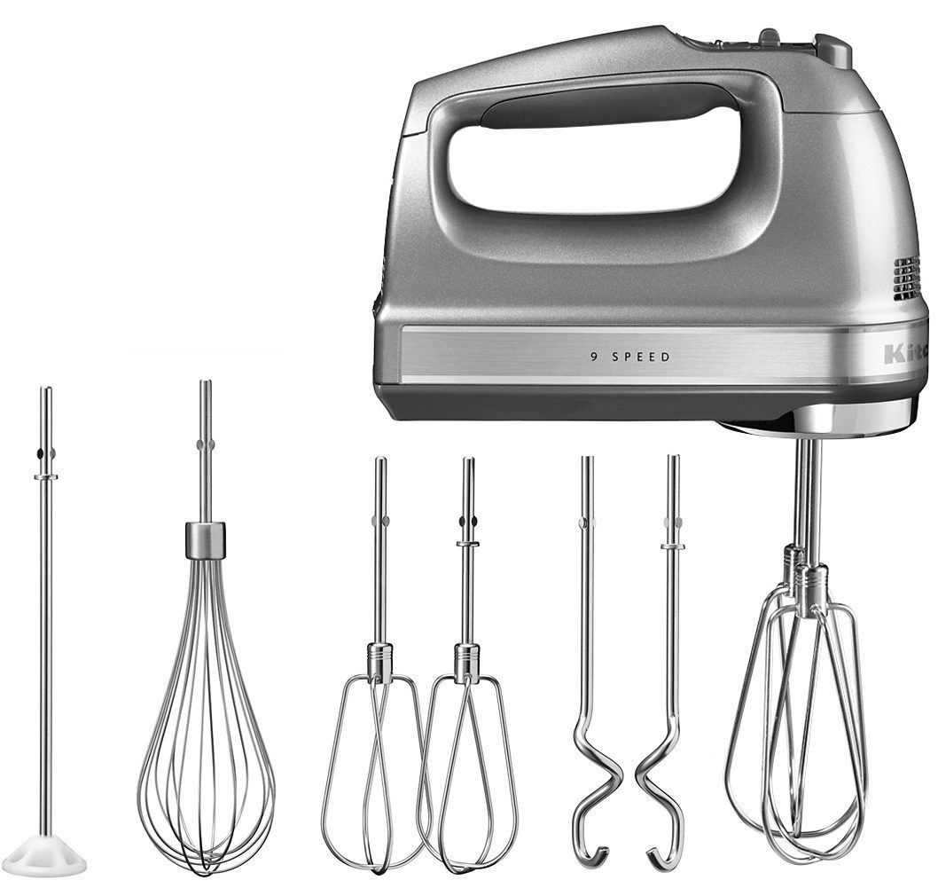 KitchenAid Handmixer 5KHM9212ECU CONTOUR SILVER, 85 W, 9 Stufen