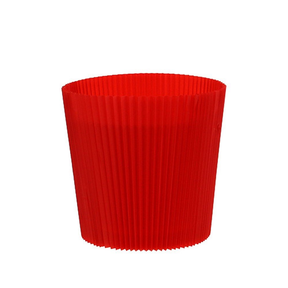 Florists Products Packpapier Plisseemanschetten Rot 10,5cm - Set 100St. für Deko, 100 Stück