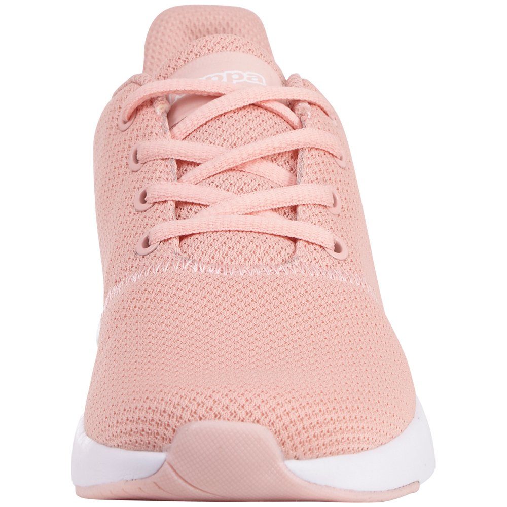 mit besonders Sneaker rosé-white leichter Sohle Kappa