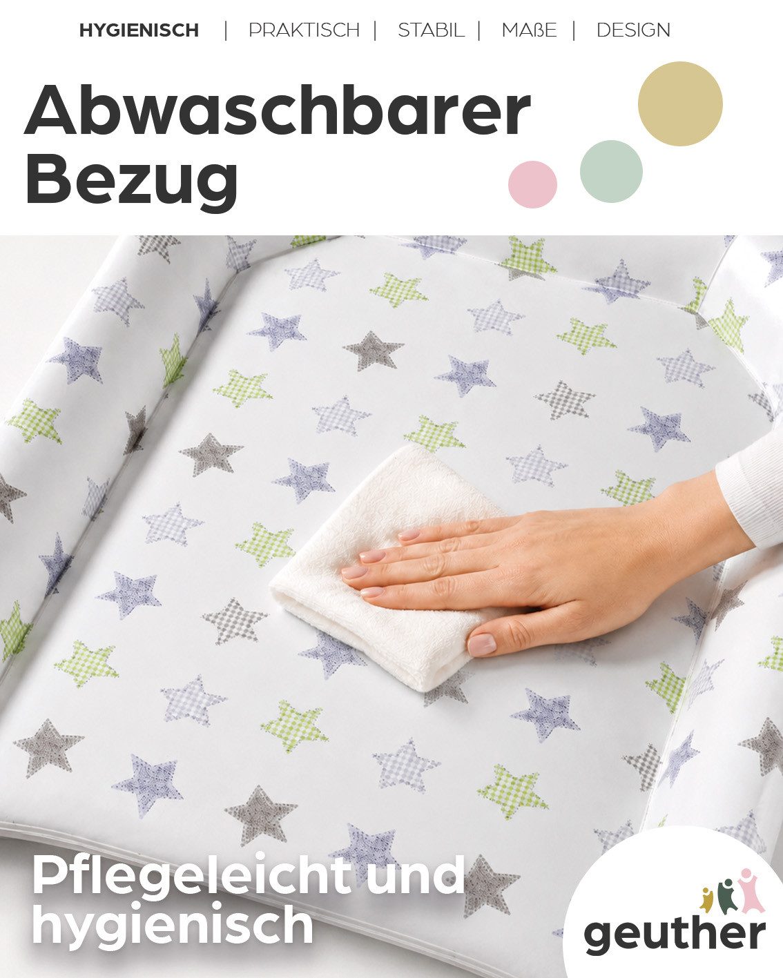 Geuther Wickelplatte Lola für Kinderbetten