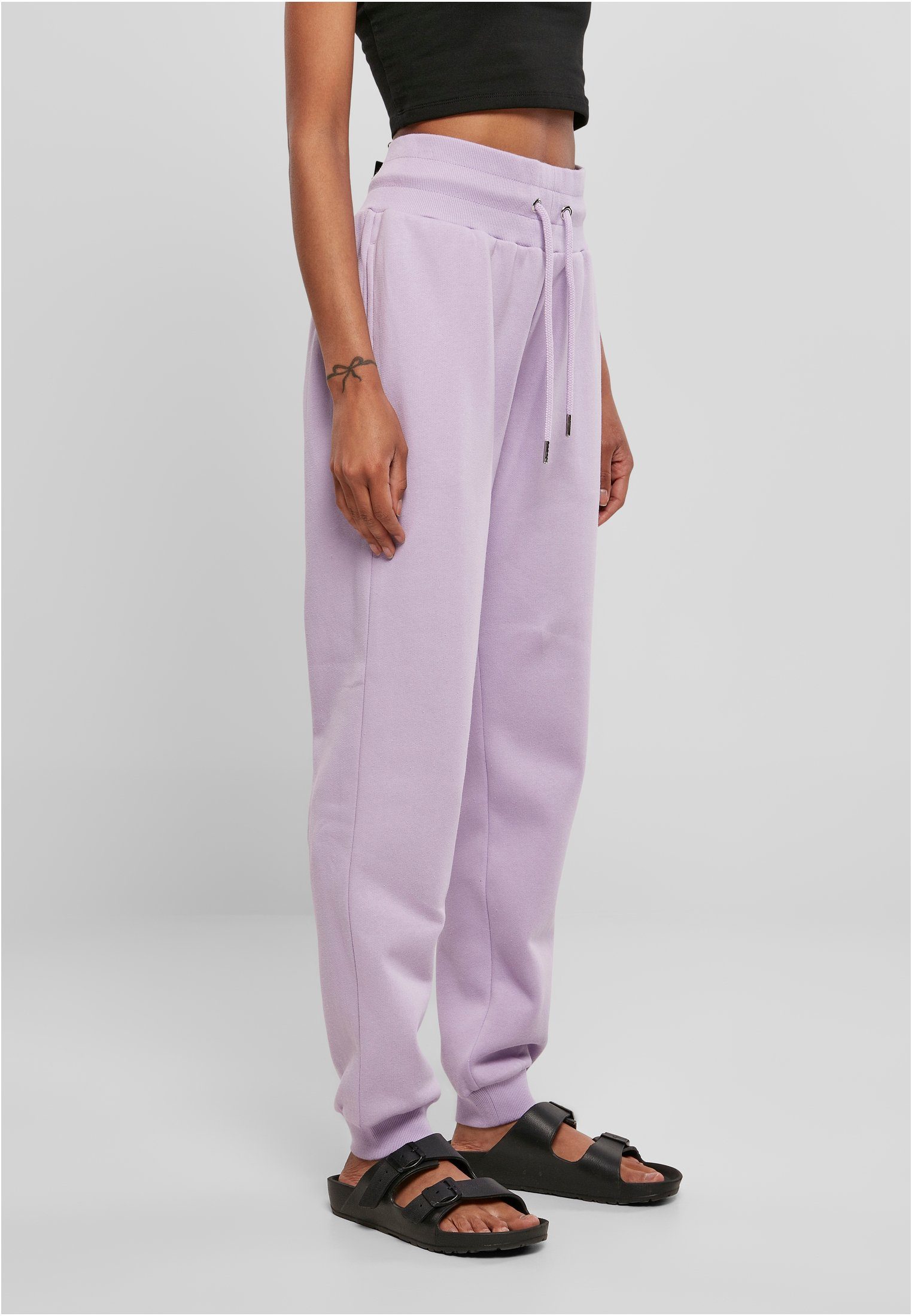 Sweat Stoffhose Waist Damen CLASSICS Pants URBAN (1-tlg) Organic lilac Ladies High