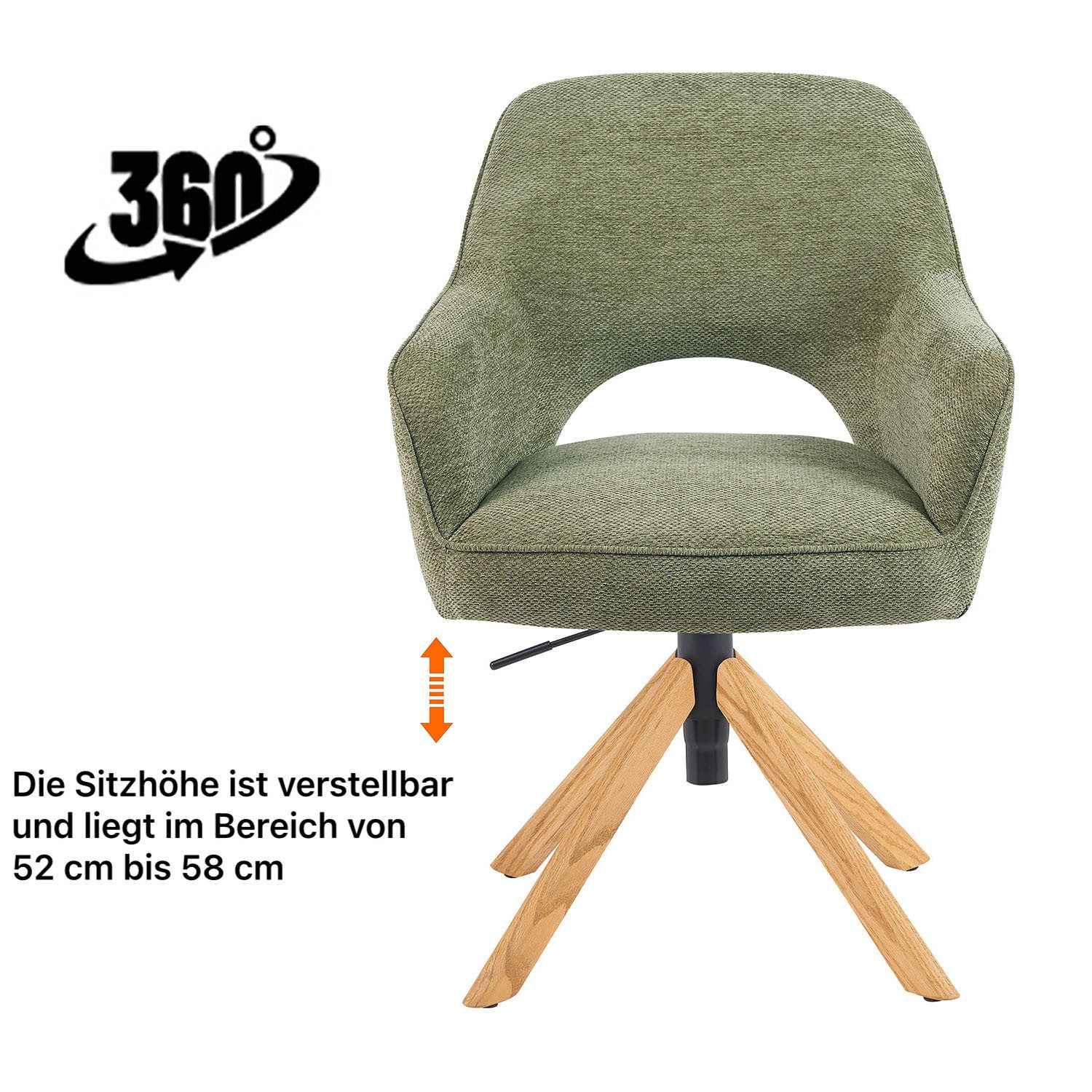 DUBI Möbel Polsterstuhl Mika-Lara 2er-Set günstig online kaufen