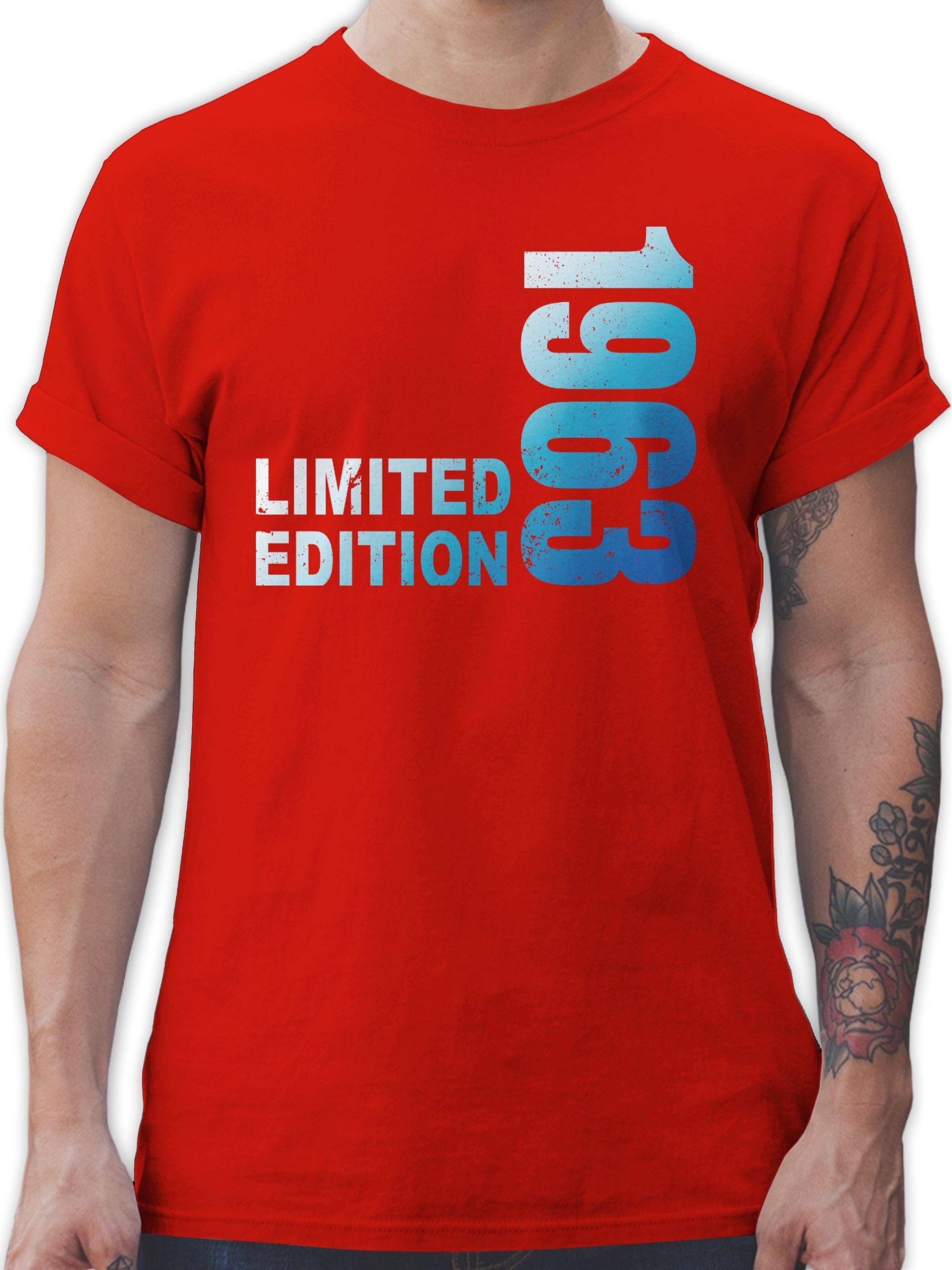 Shirtracer T-Shirt Limited Edition 1963 60. Geburtstag 02 Rot