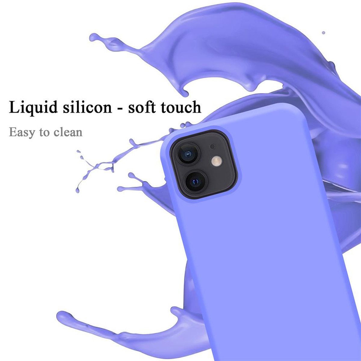Cadorabo Handyhülle für iPhone 12 MINI Hülle Apple iPhone 12 MINI, Flexible Hülle TPU Silikon Schutzhülle Back Cover Case