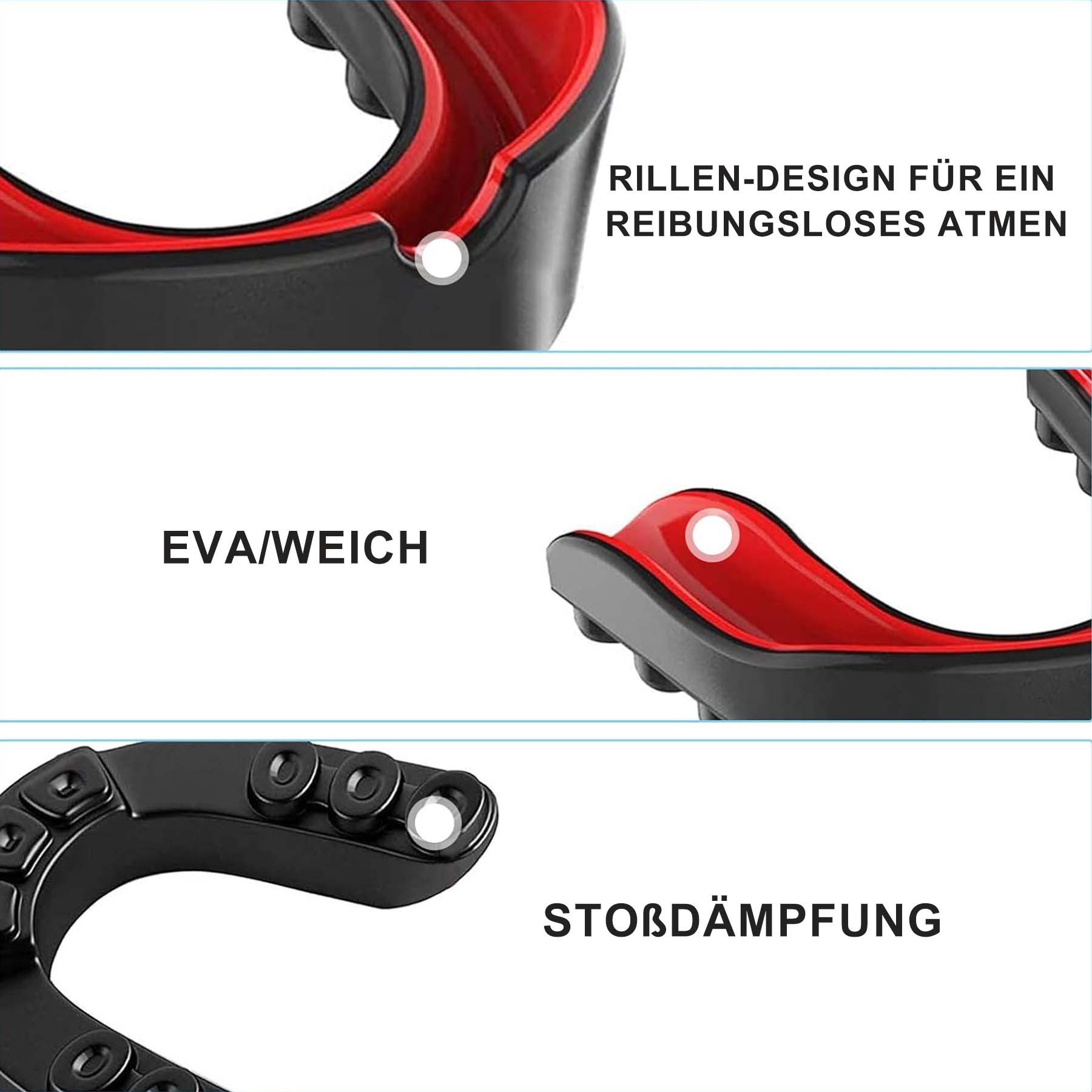 Mutig Zahnschutz Sport Zahnschutz,2 Stücke Mundschutz Boxen,Erwachsene, SchwarzWeiß (Sport Zahnschutz ideale Atmung&leicht Anpassbar,Unisex Erwachsene, Mundschutz für MMA,Kampfsport,Boxen, Taekwondo,Hockey,Hockey und Mehr), Sport Zahnschutz,Mundschutz Boxen,Erwachsene Schwarz-Rot&Schwarz-Weiß