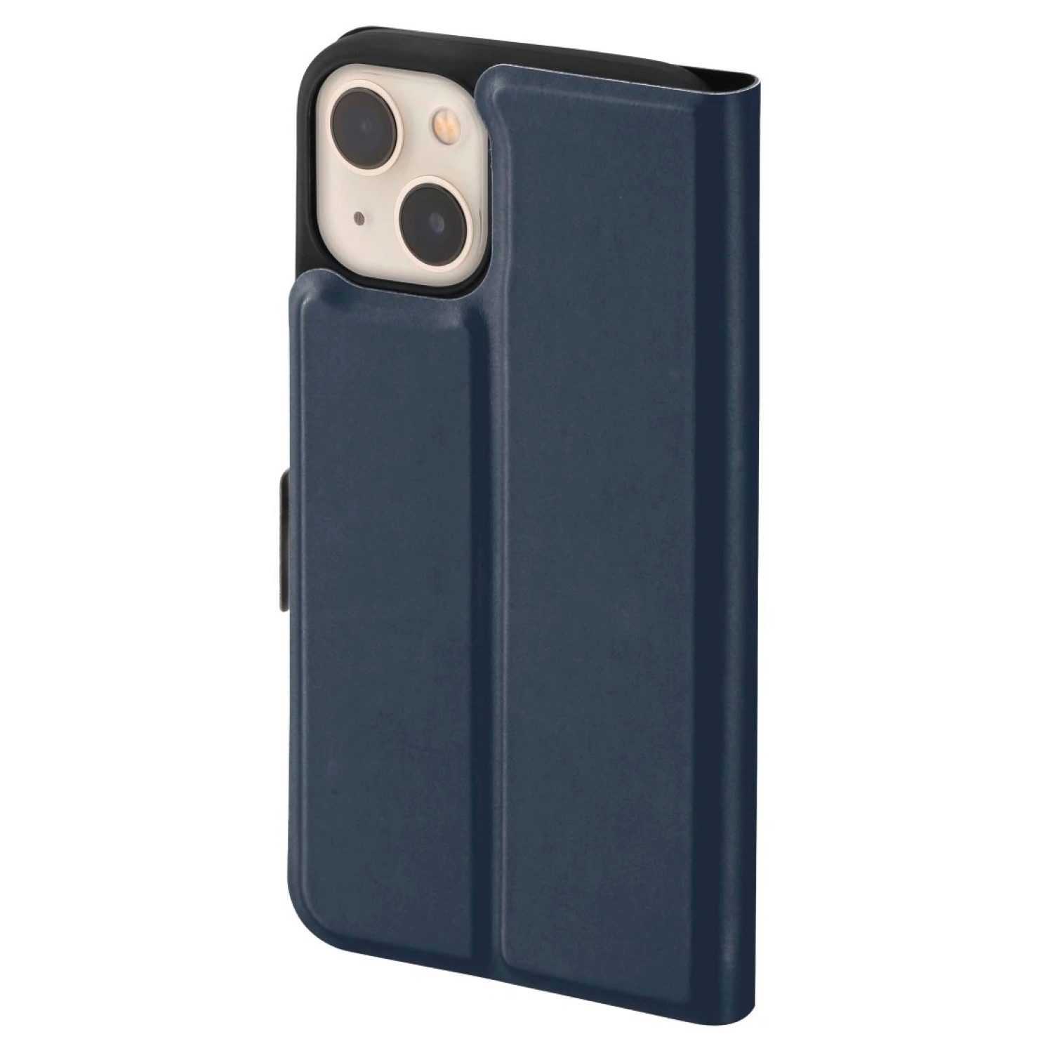 Hama Handyhülle Booklet Single 2.0 Blau für Apple iPhone 13, Klapptasche Schutz-Hülle Book Case Cover Etui Tasche Bag Wallet – Bild 4 von 5