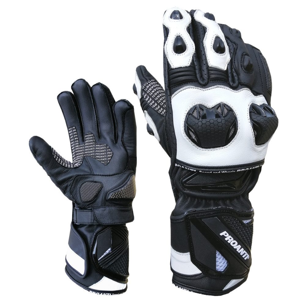 Motorradhandschuhe Top Racing Motorrad Leder Rennsport Handschuhe mit Protektoren