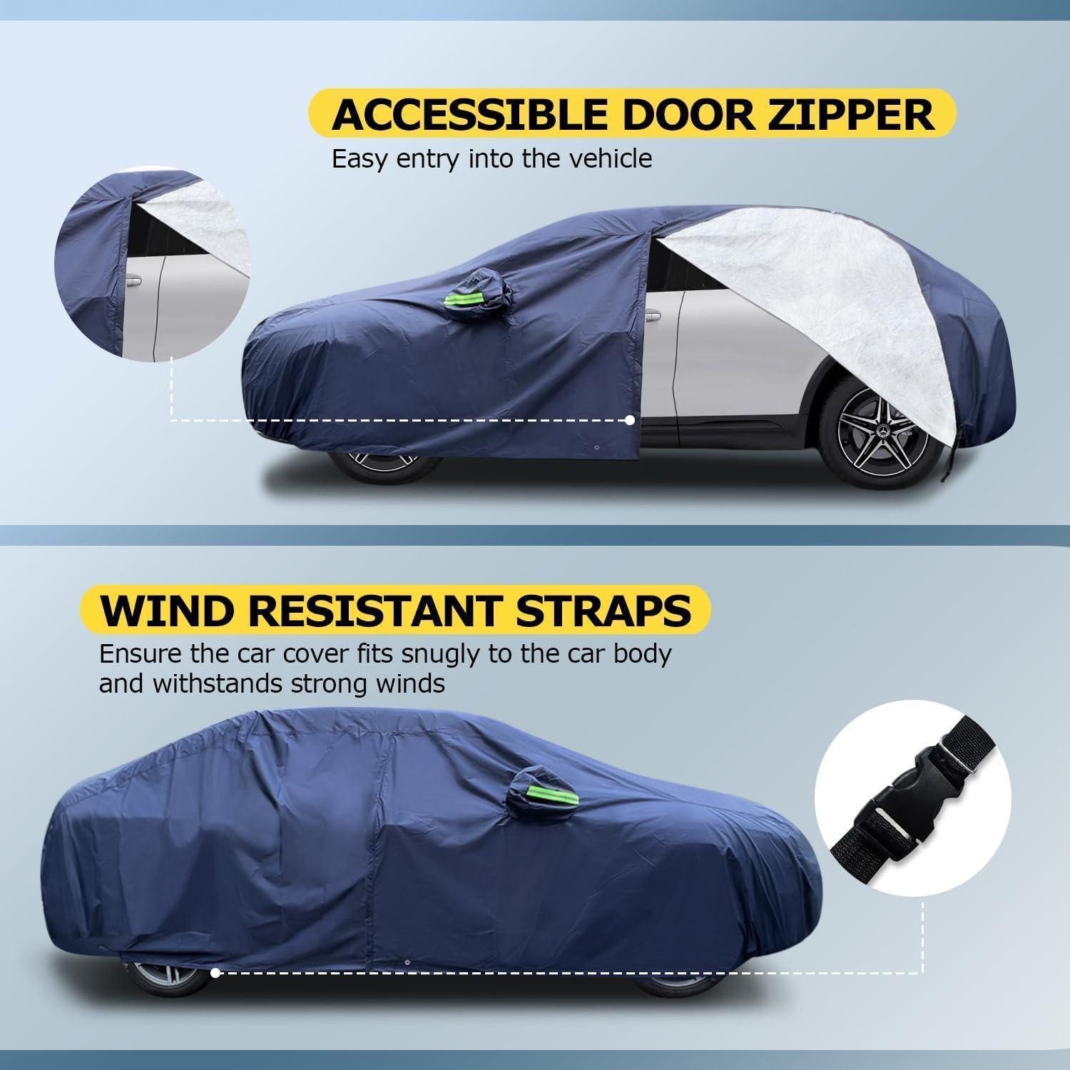 LuxusKollektion Autoplane Autoabdeckplane 10 Schichten Vollgarage für VW Beetle 1960-1997
