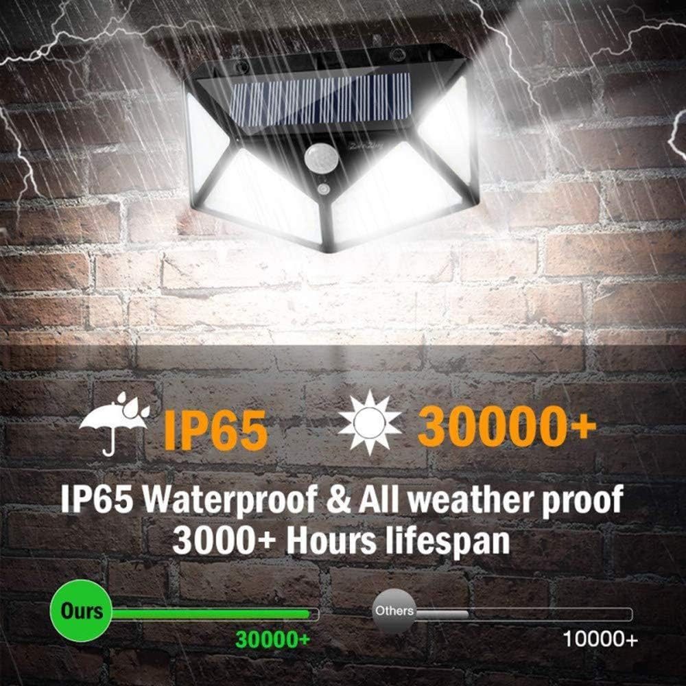 FELIXLEO LED Solarleuchte Solar Wandleuchte Aussen Wasserdicht Solarleuchte 2er Pack