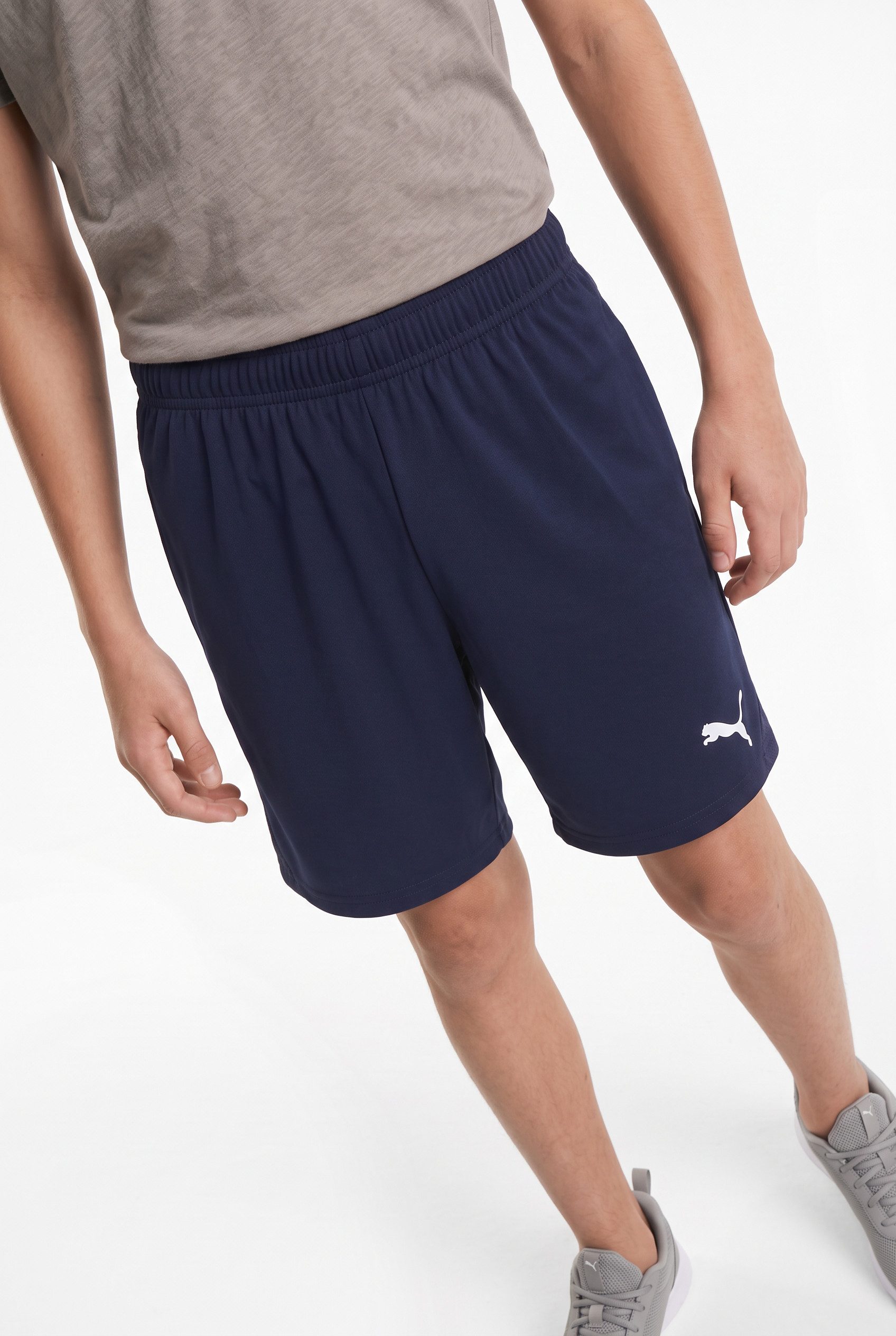 PUMA Trainingsshorts TEAMGOAL SHORTS JR aus leichtem Interlock-Material, kniefrei, sportlicher Stil – Bild 3 von 5