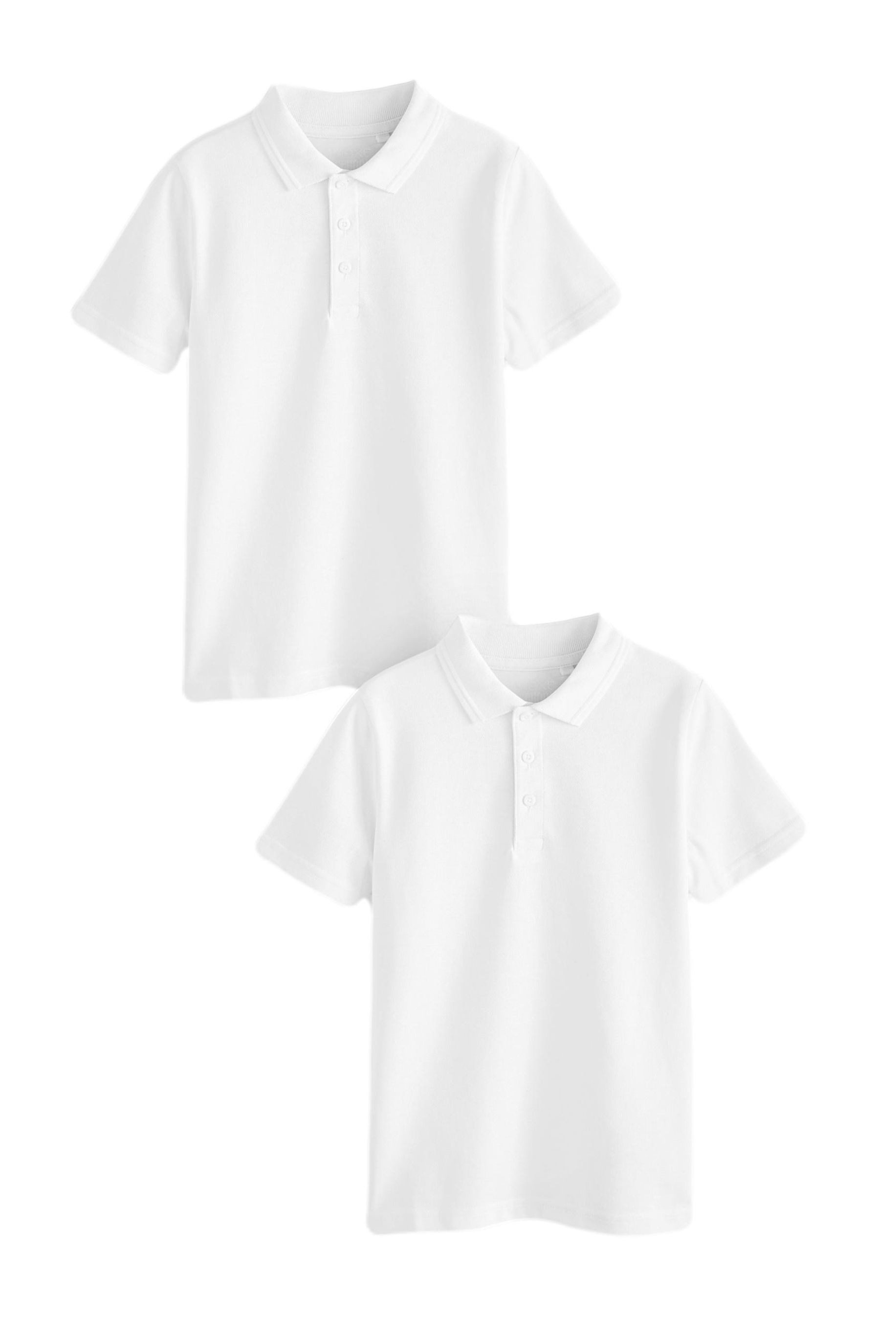 Next Poloshirt Schul-Poloshirts aus Baumwolle im 2er-Pack (2-tlg)