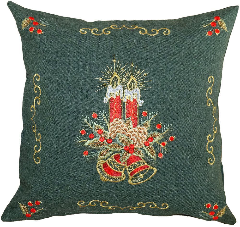matches21 HOME & HOBBY Kissenbezüge Kissen-Bezug Weihnachten Vintage Kerzen günstig online kaufen