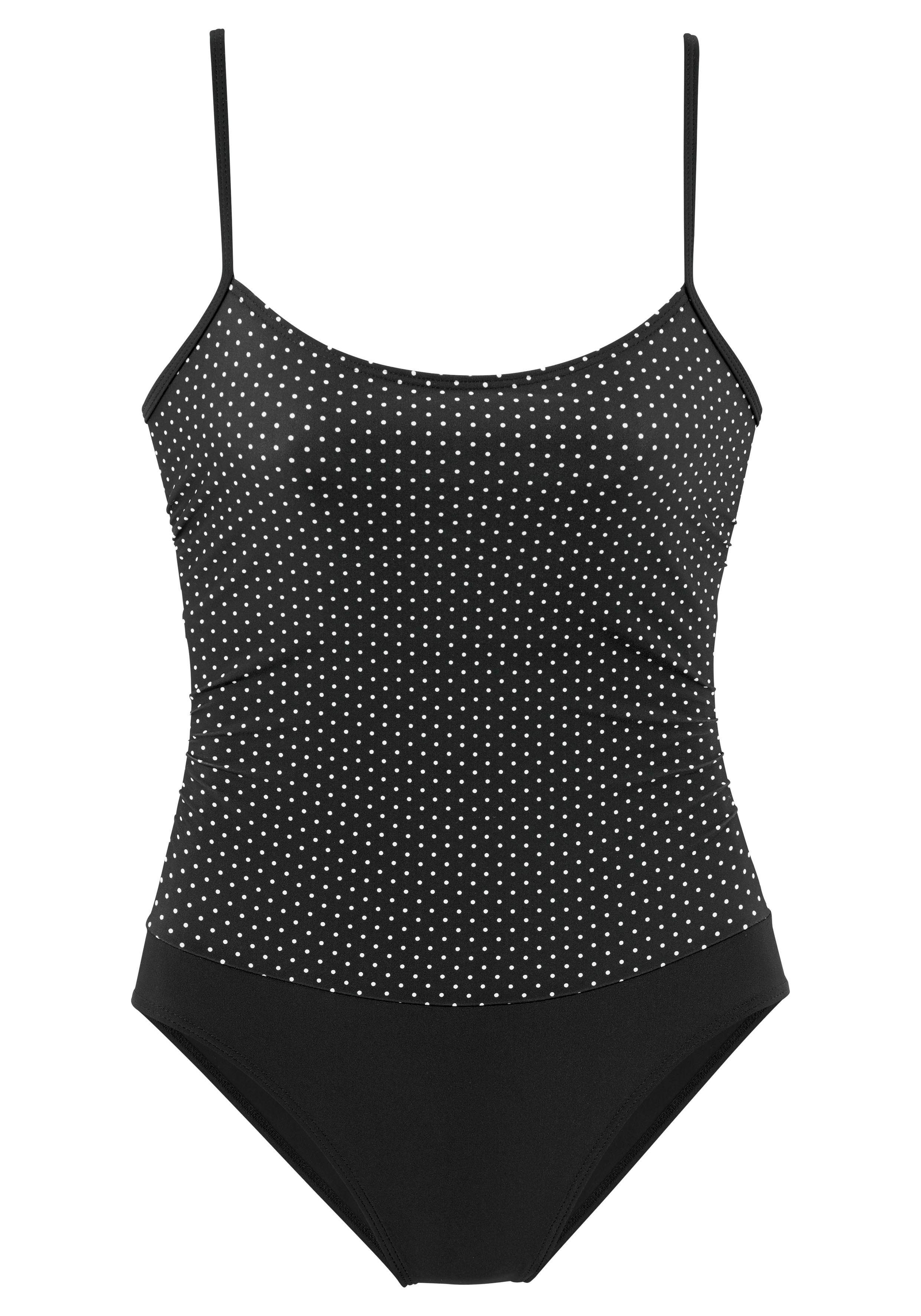 LASCANA Badeanzug Vordermieder für flacheren Bauch, verstellbare Träger günstig online kaufen
