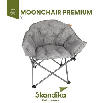 Skandika Campingstuhl Moonchair Premium XL, Bequemer Klappsessel mit Lehne, bis 150 kg