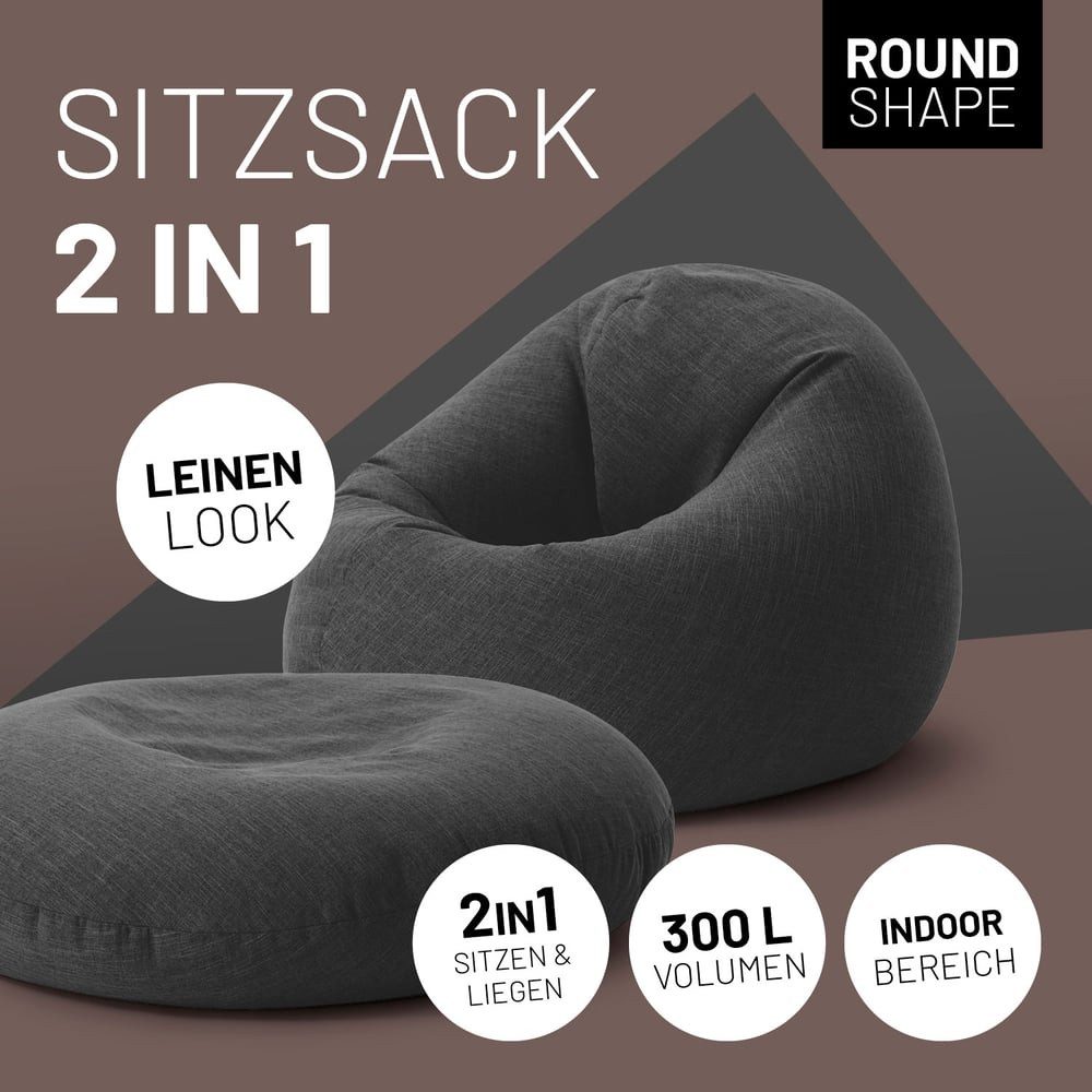 Lumaland Sitzsack Interior Line Bodenkissen Bean günstig online kaufen