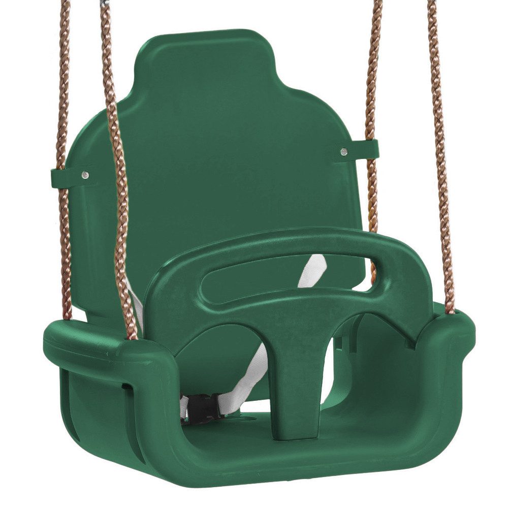 Wickey Babyschaukel - Babysitz verstellbar (3 Teile) - MITWACHSEND - Zubehör für Spielturm, Verstellbarer Babyschaukelsitz, extrem witterungsbeständig