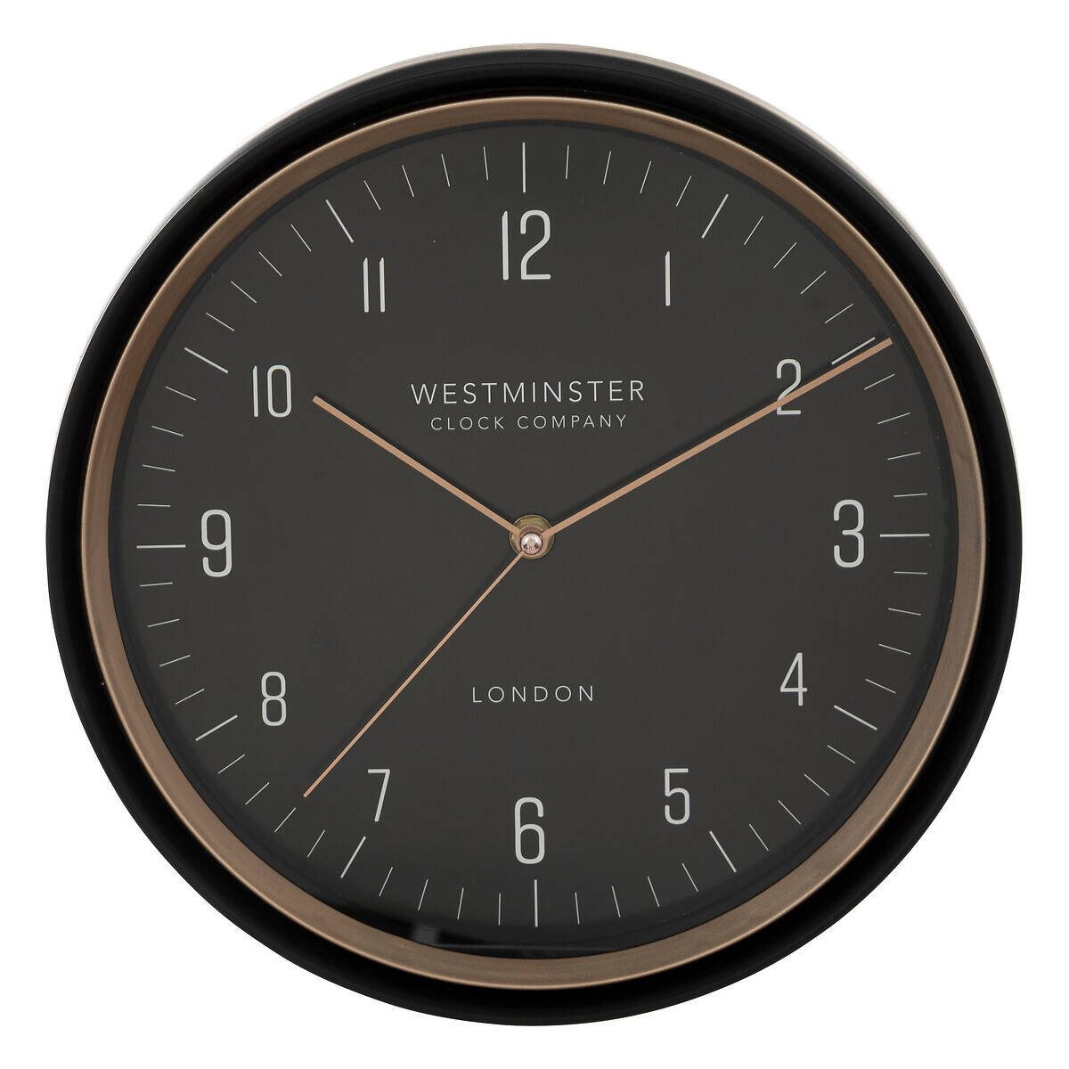 Atmosphera Créateur d'intérieur Wanduhr Wanduhr für die Küche SVEN, schwarz, Ø 29 cm