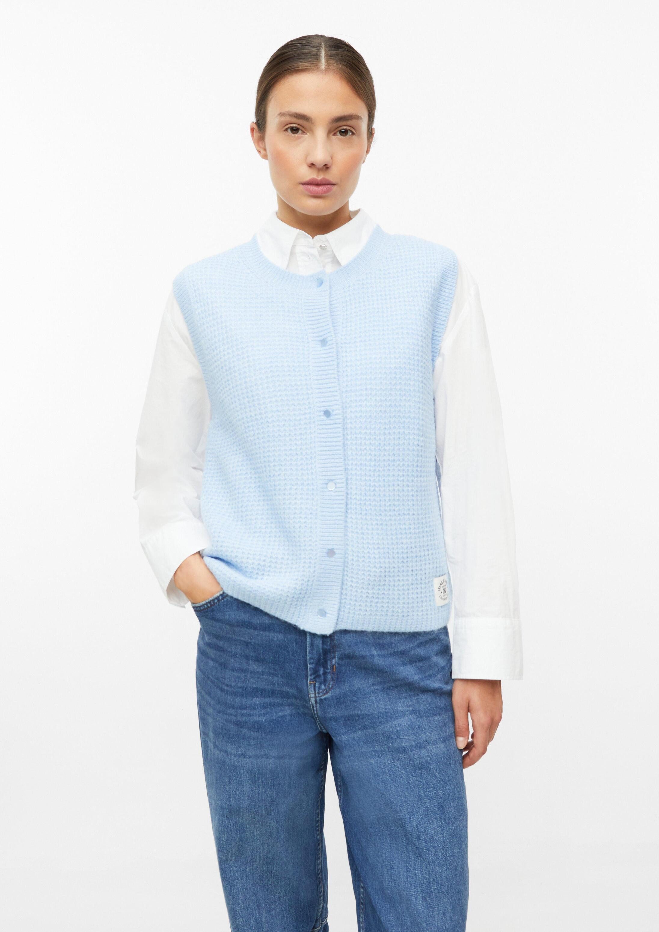 s.Oliver Funktionsweste Strickjacke Strickweste aus Alpakamix