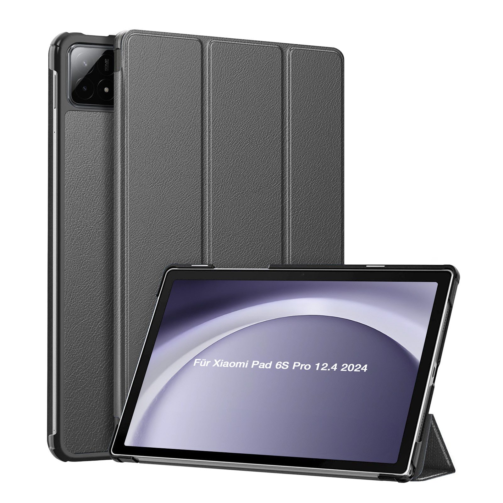 Tec-Expert Tablet-Hülle Tablet Cover Hülle für Xiaomi Pad 6S Pro 12,4 Zoll 2024 12.4 Zoll, 12.4, Schutzhülle Klapphülle Tasche Case