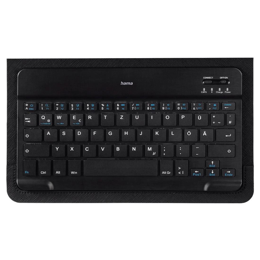 Hama Bluetooth® Tastatur mit Tablet Tasche, universal 7" bis 11", schwarz Wireless-Tastatur
