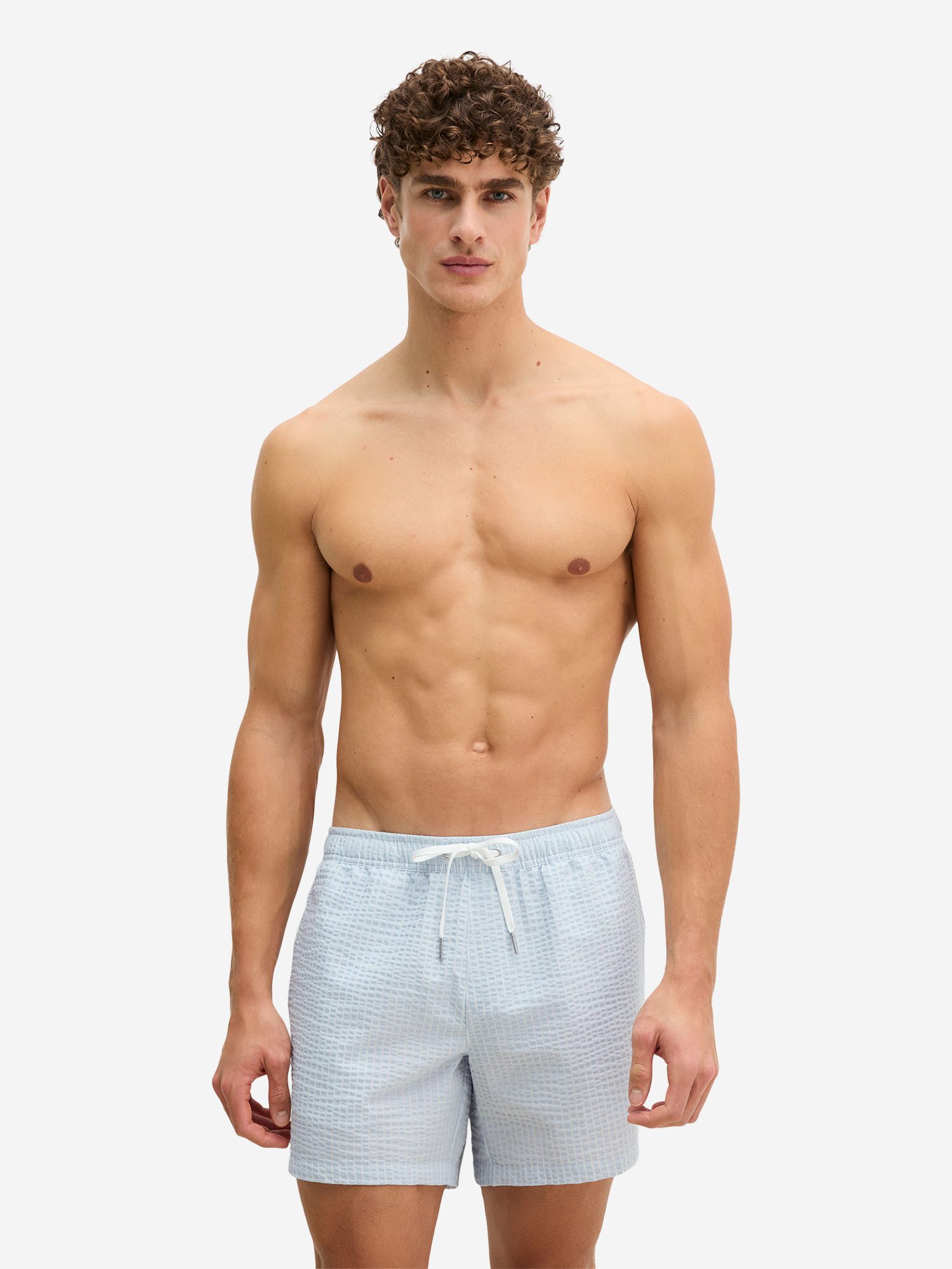 Marc O'Polo Badehose Seersucker Schwimmhose, Schwimmshorts, Badebekleidung