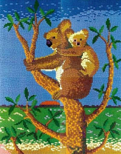 Stick it Steckpuzzle Koalabären, 8100 Puzzleteile, Bildformat: 66 cm x 53 cm