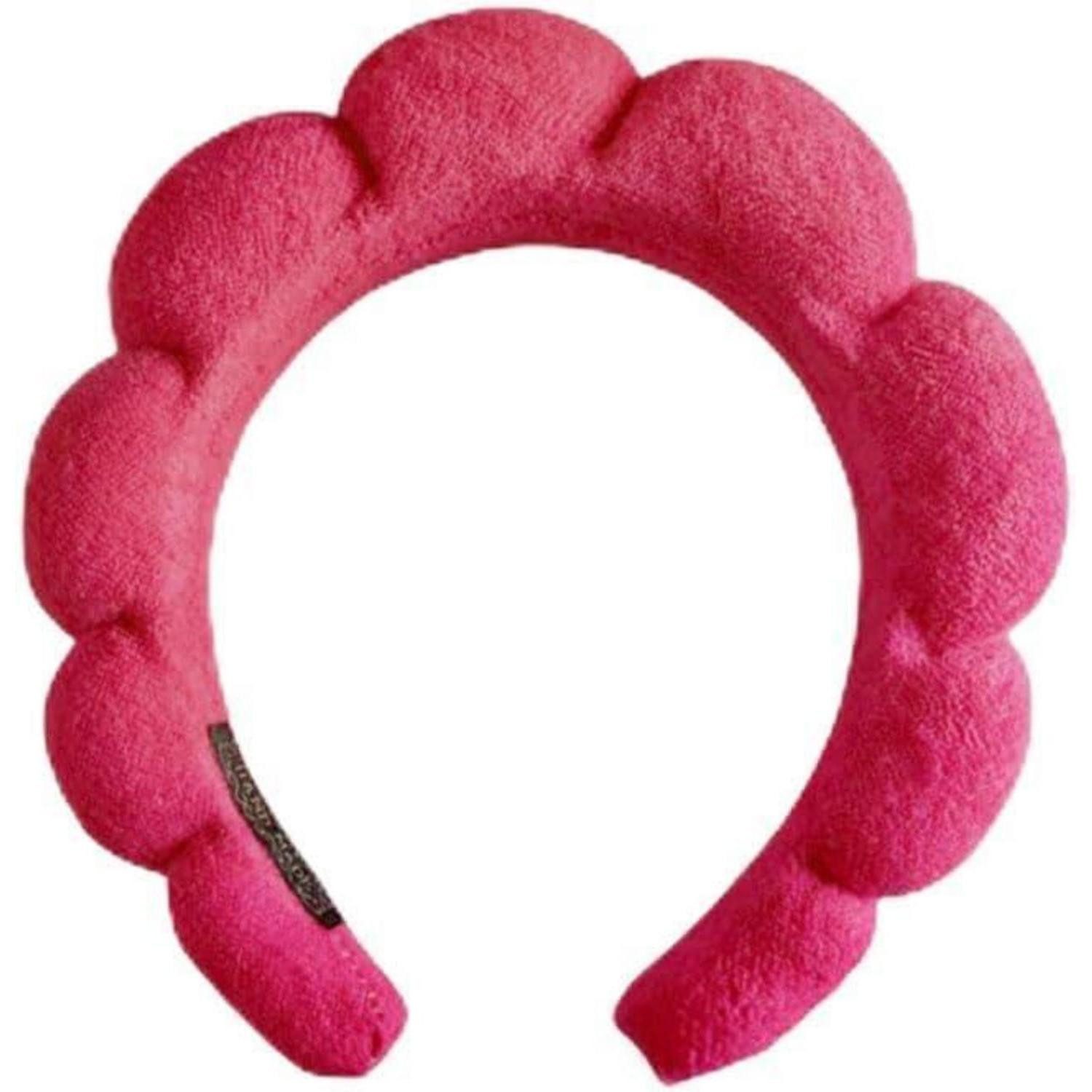Haarband Spa-Stirnband Damen Schwamm Frottee Wolken Makeup Hautpflege Blue