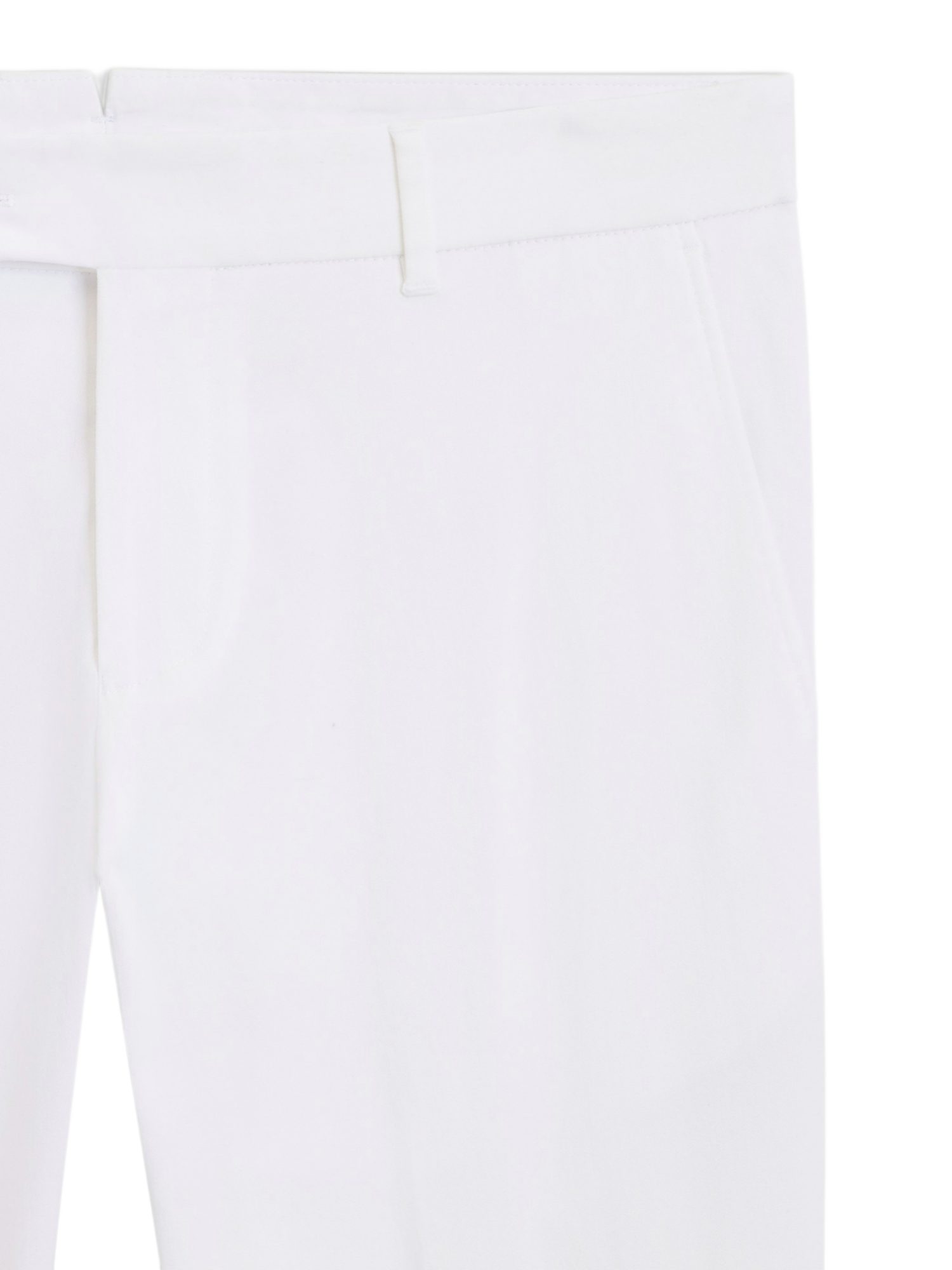 BOSS Stoffhose BOSS Men Black weiß, Casual, Baumwolle, Unifarben, Slim Fit, Mittel
