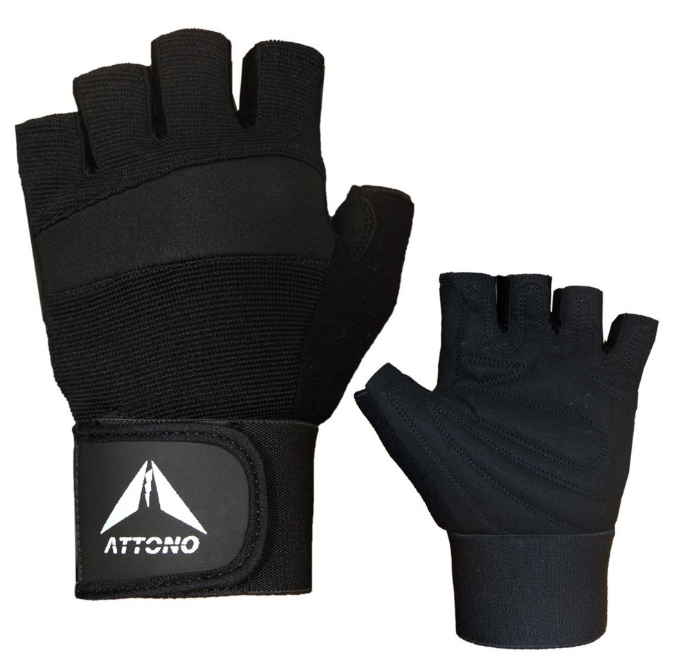 ATTONO Trainingshandschuhe Profi Fitnesshandschuhe Gym Handschuhe mit elastischer Bandage